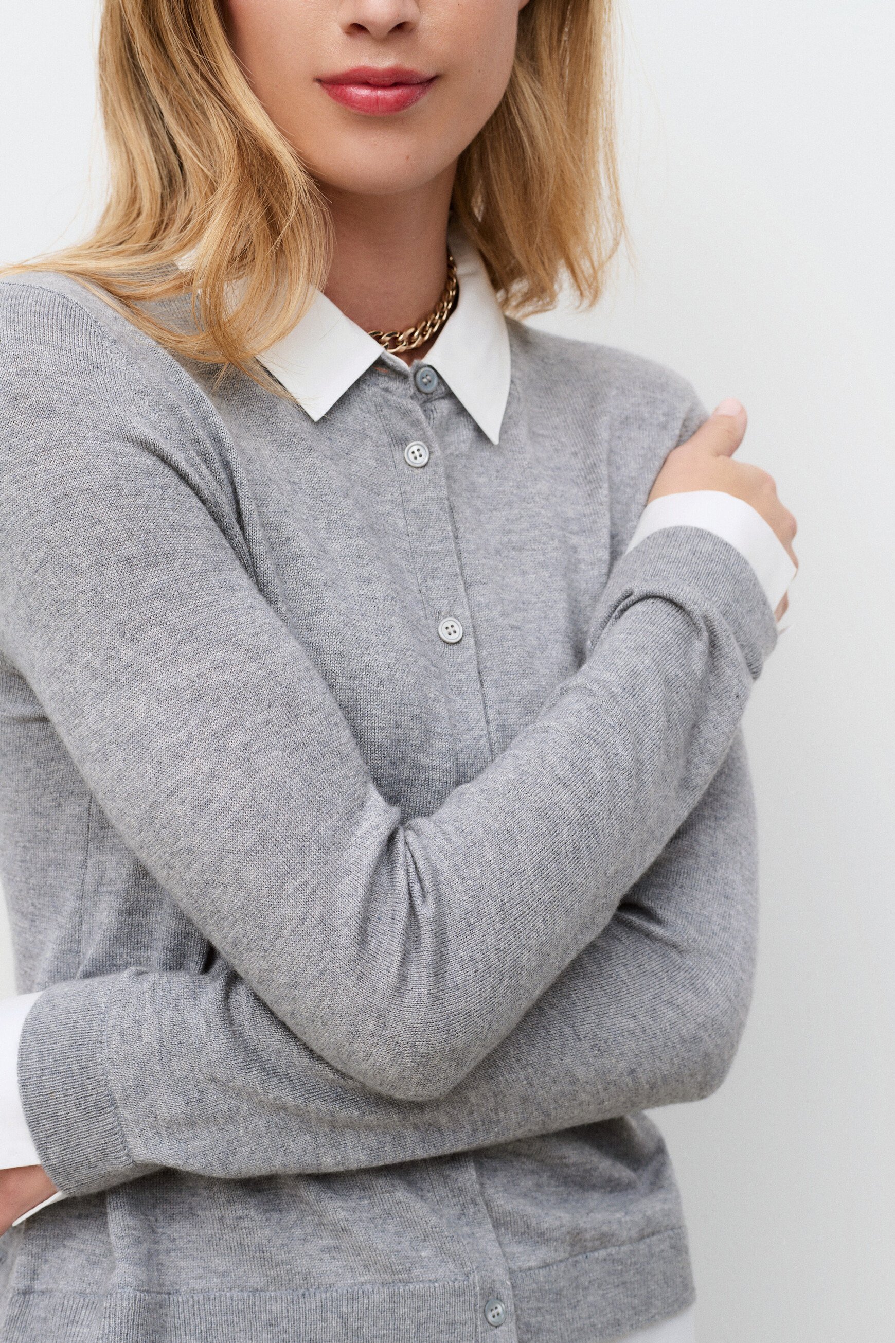 Pull Mlenny gris femme