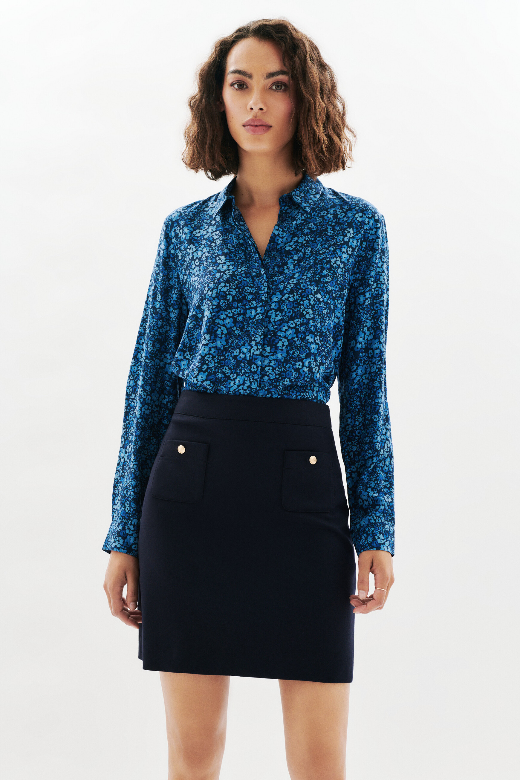 Rok Jaddy1 marineblauw vrouw