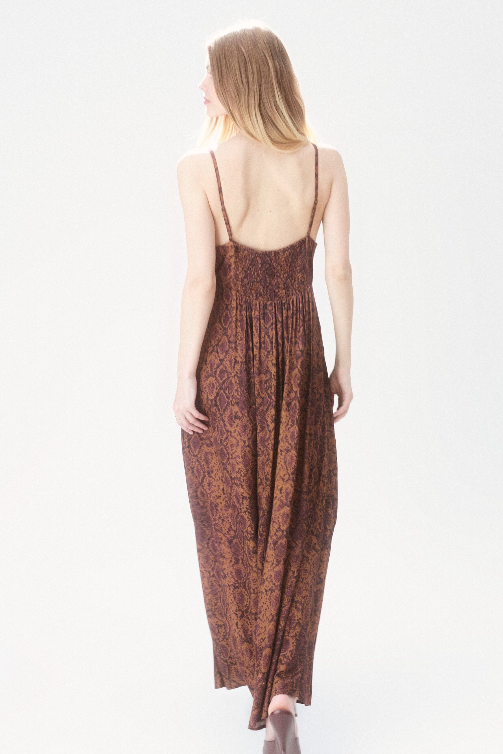 robe romary marron cognac femme Robe Romary marron cognac femme