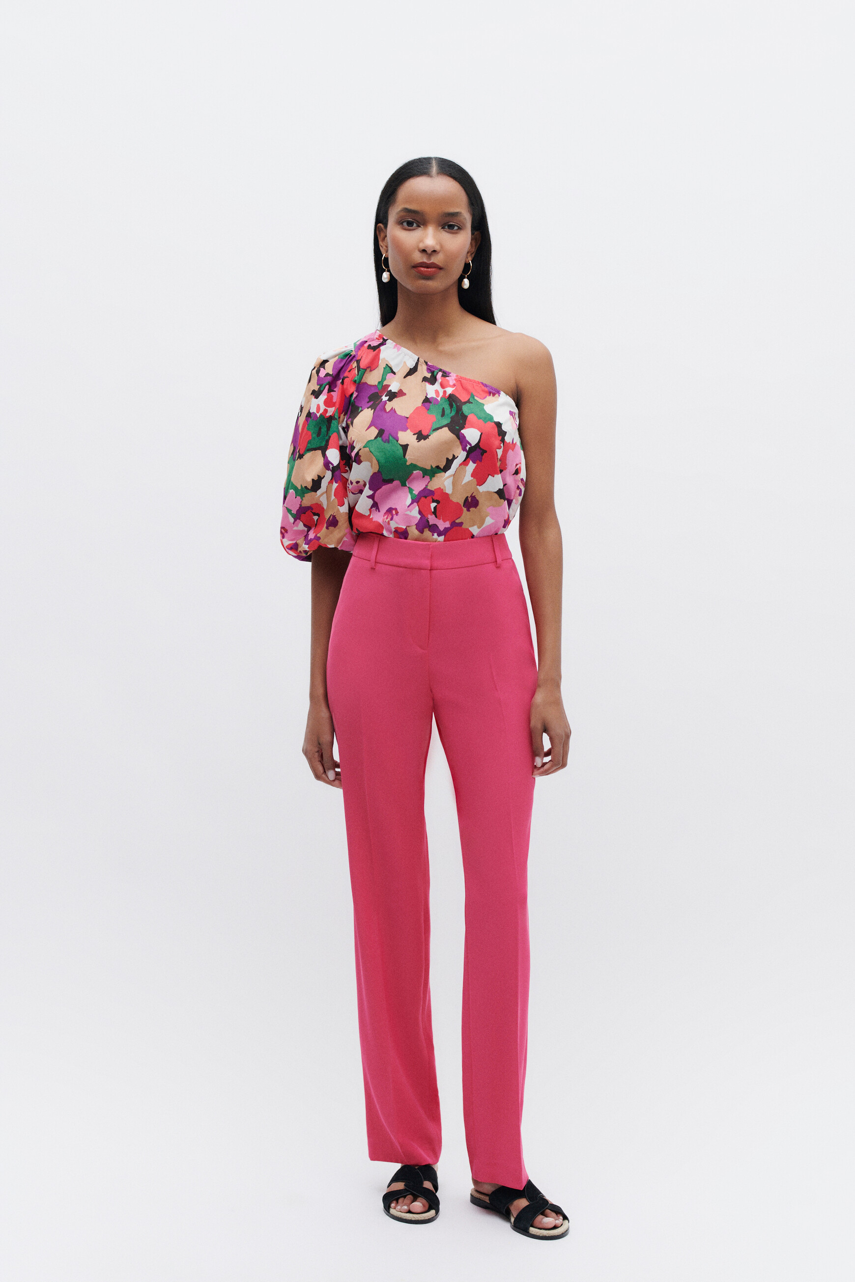 pantalon clement rose fushia femme pantalon clement rose fushia femme