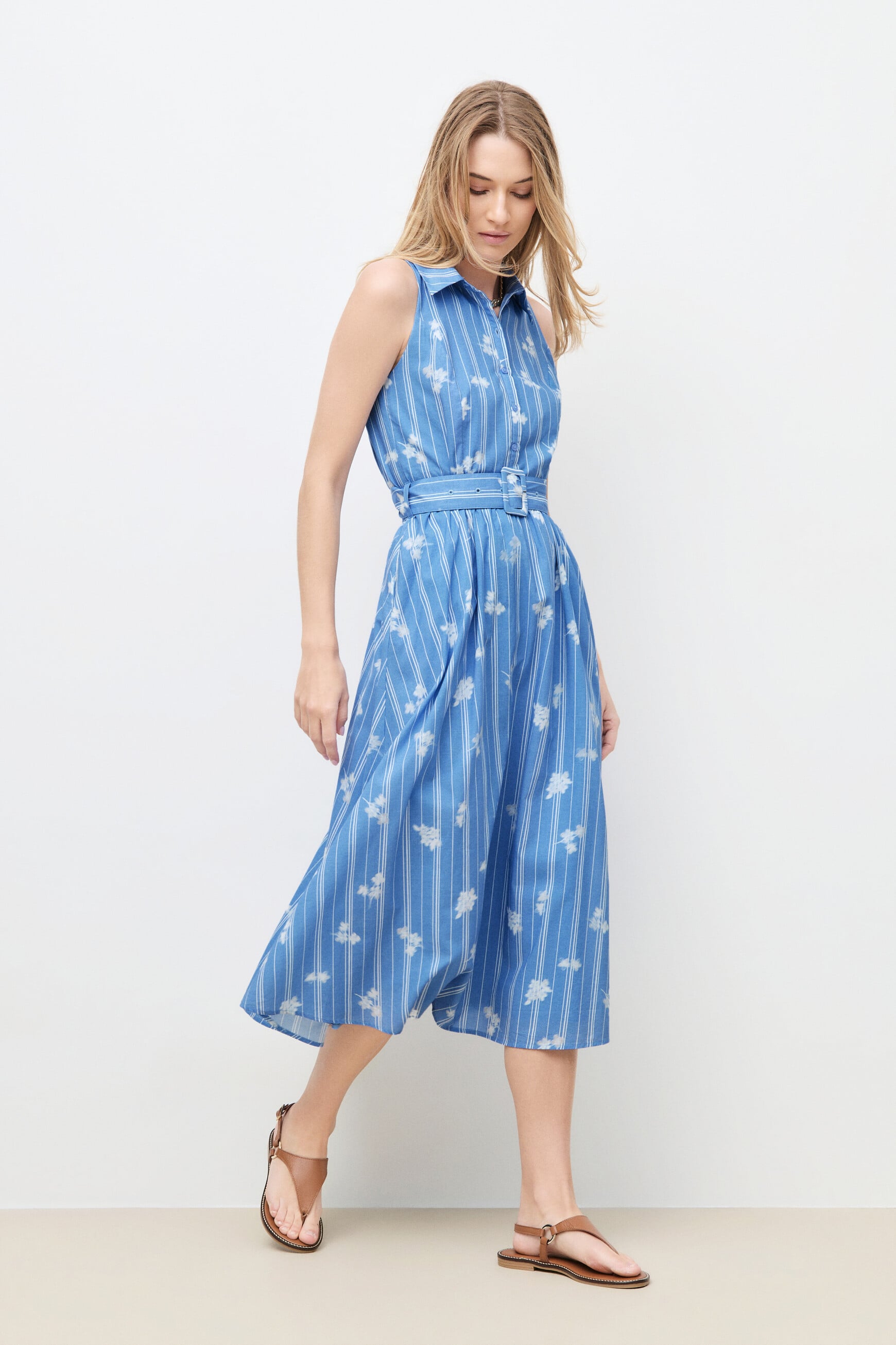 Reveuse dress light blue woman