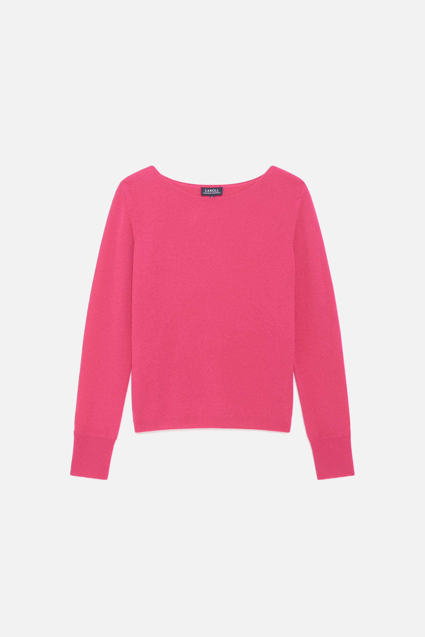 Pull mzoan 100% cachemire rose femme