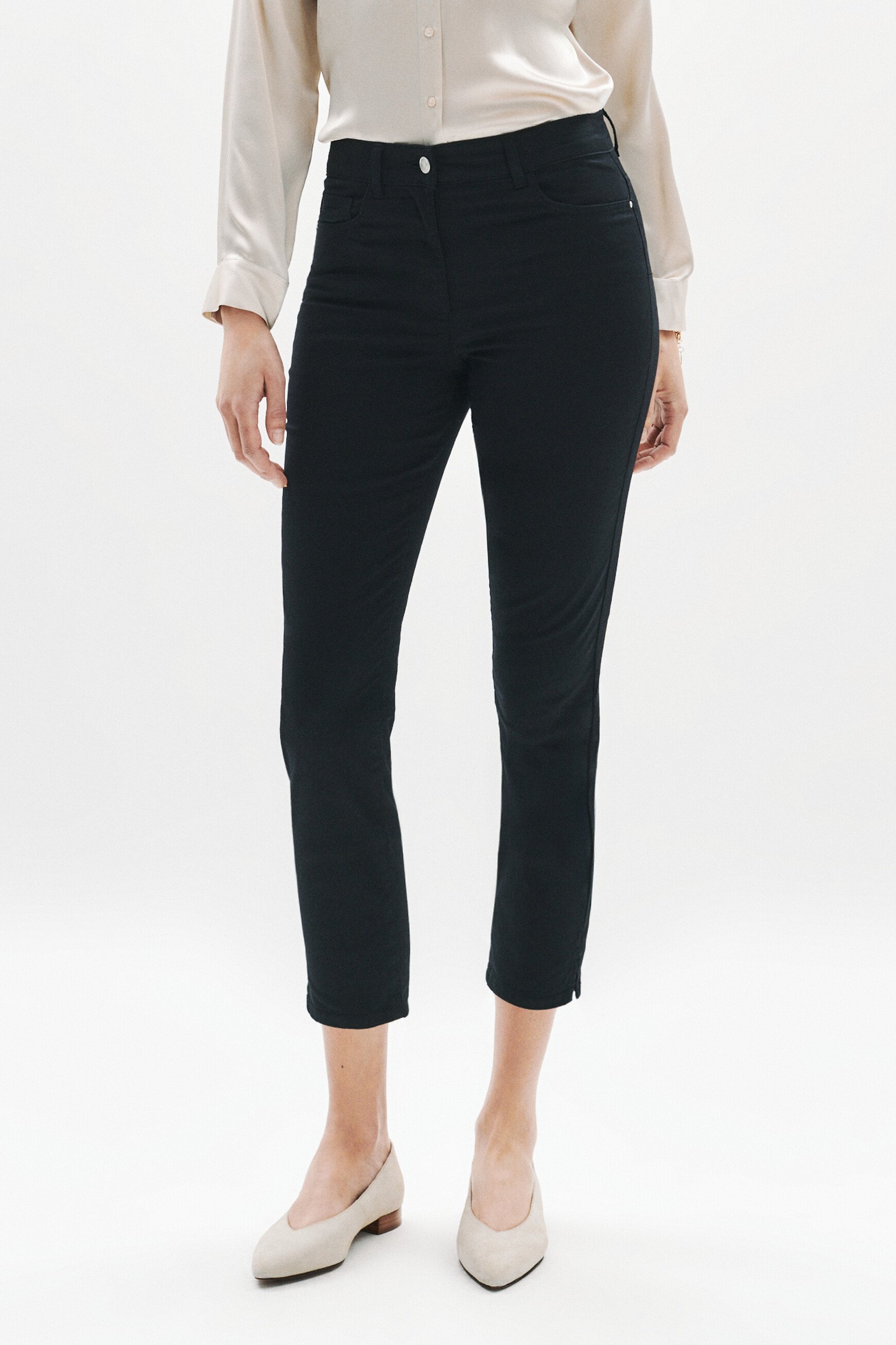 Pantalón pirata mason negro mujer