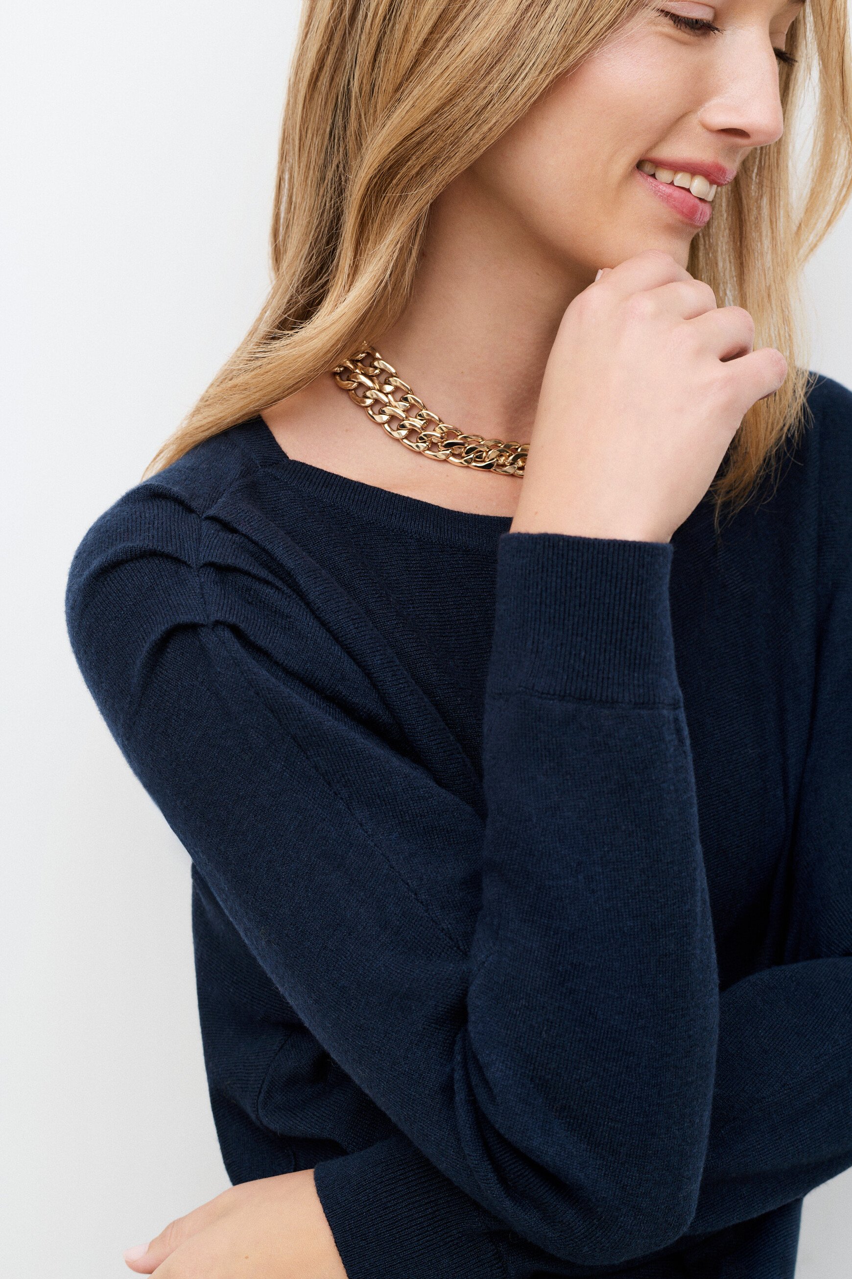 Pull Mvaleria bleu marine femme