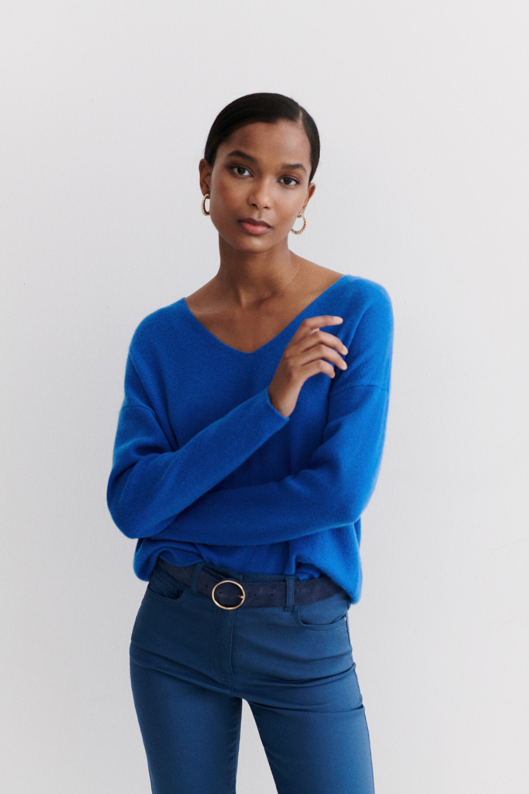 Pullover Thelma blu elettrico damen