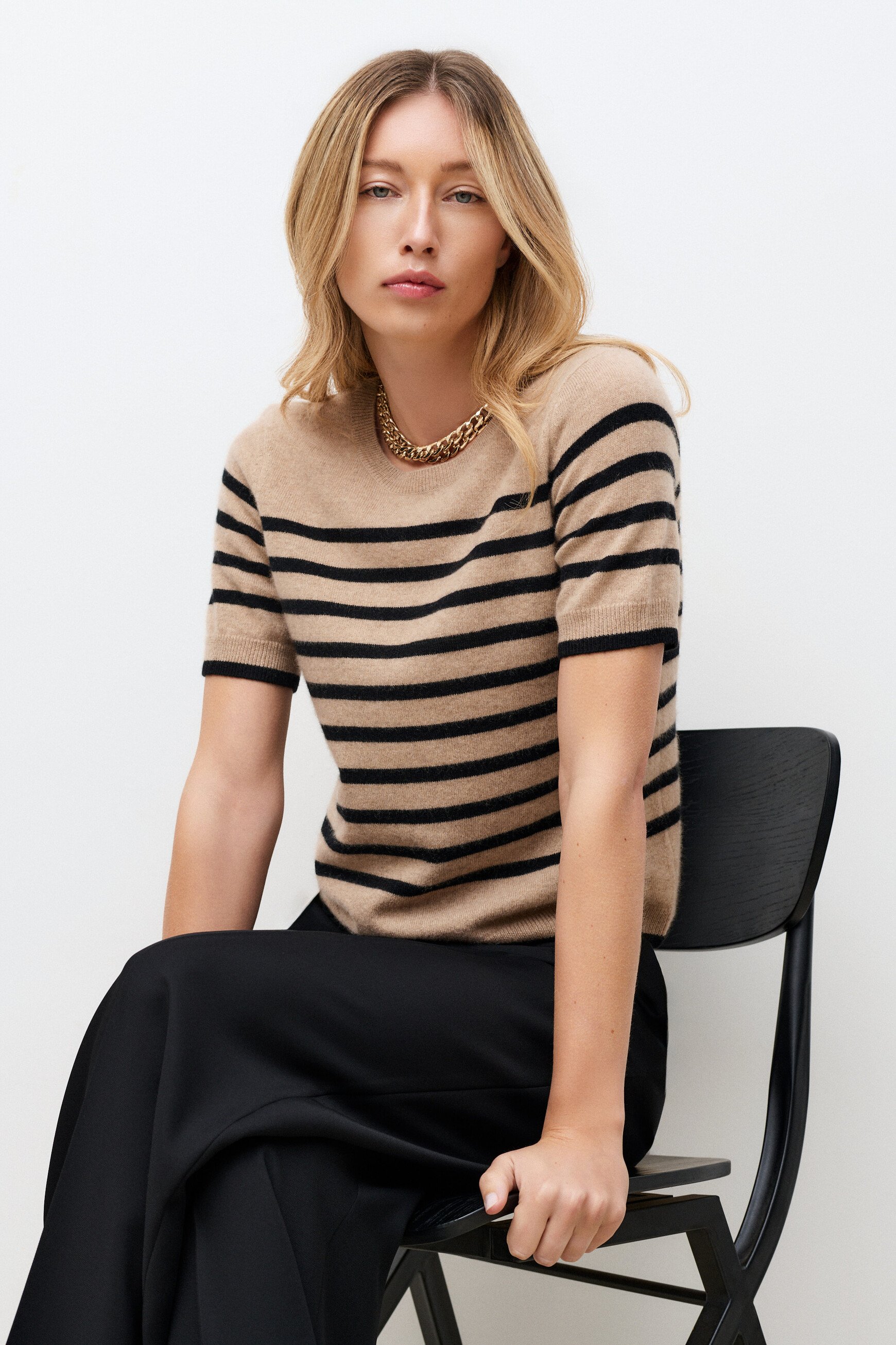 Pull Mcarrie 100% cachemire sable femme