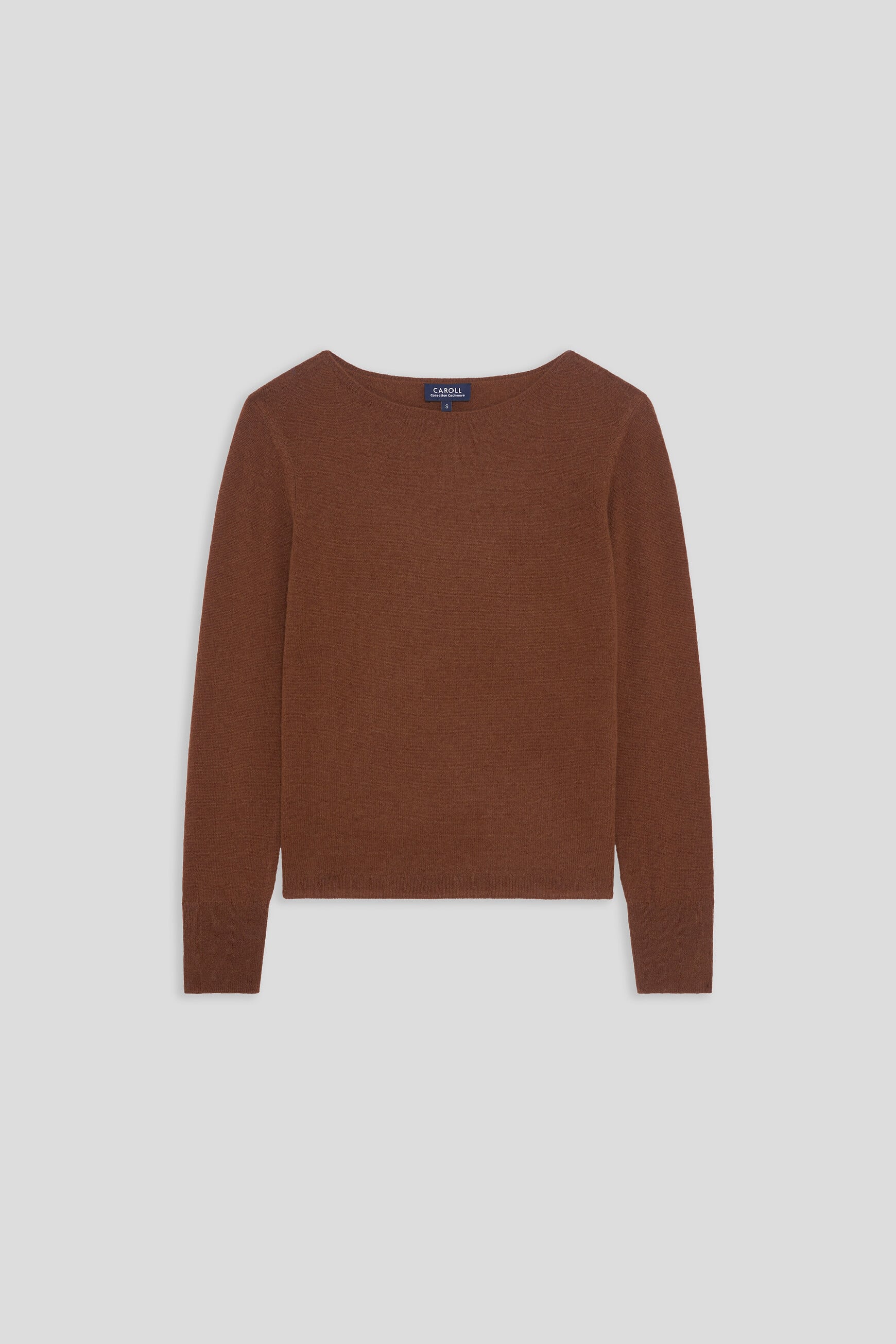 Mzoan 100% cashmere sweater cognac brown woman