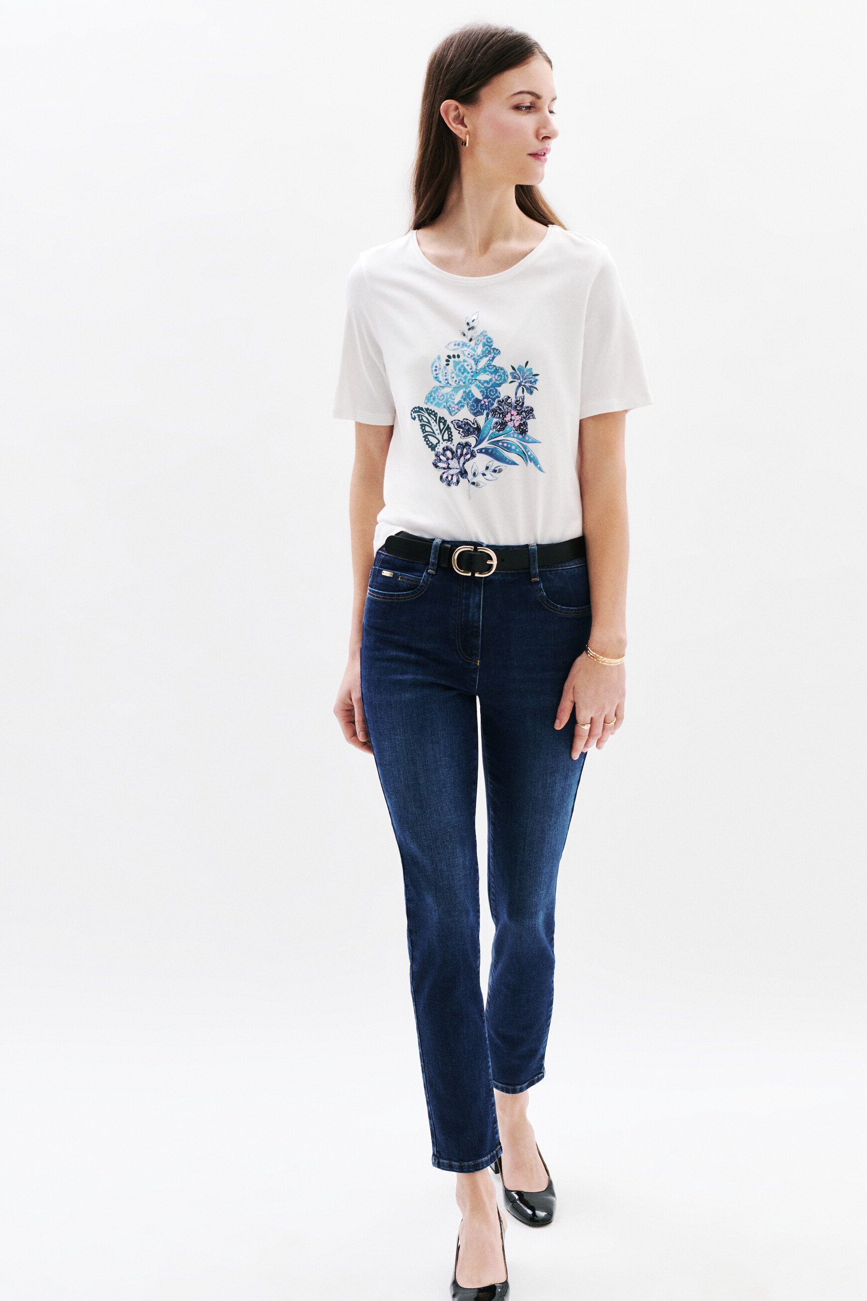t shirt tjose bleu electrique femme T-shirt Tjose bleu electrique femme