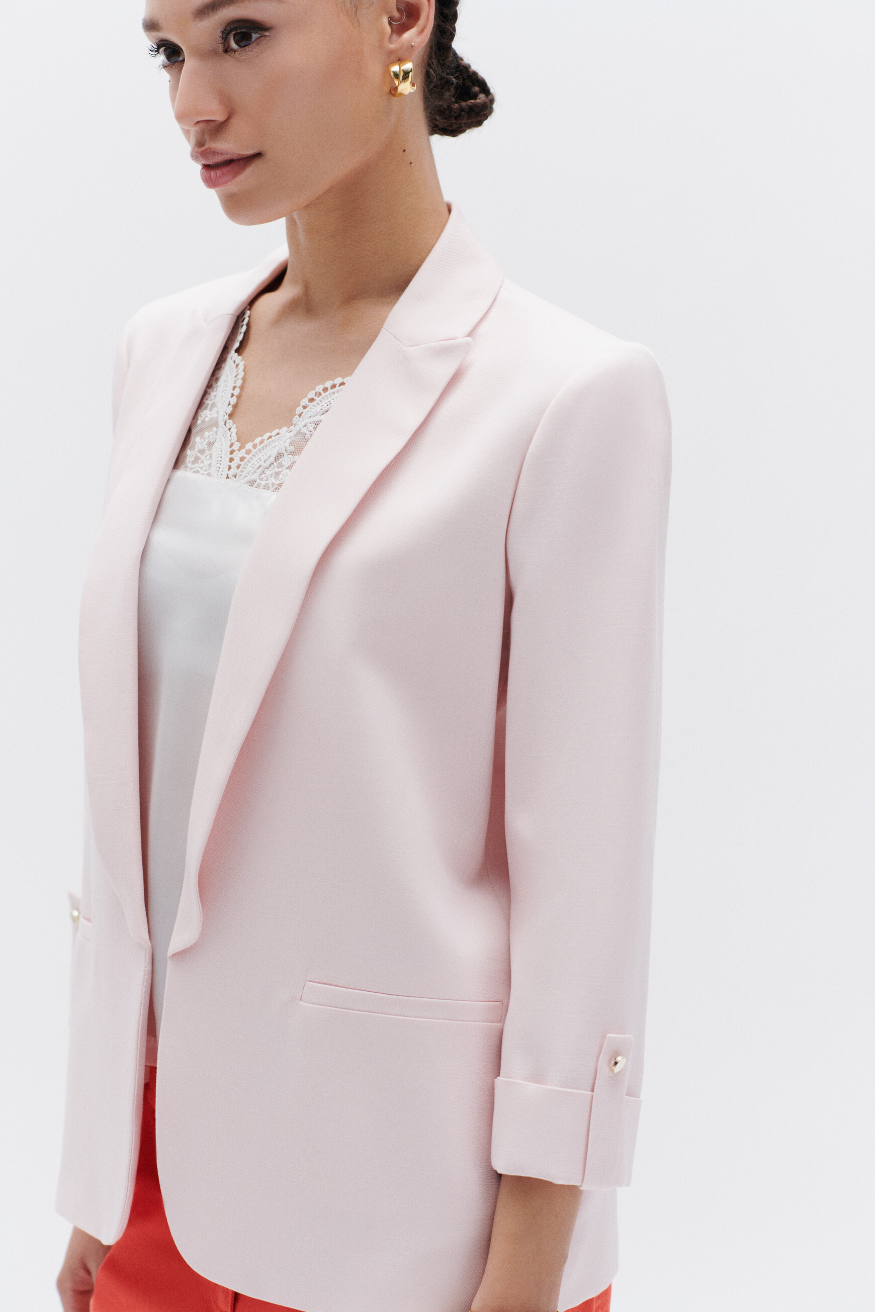 blazer elvie rose clair femme blazer elvie rose clair femme