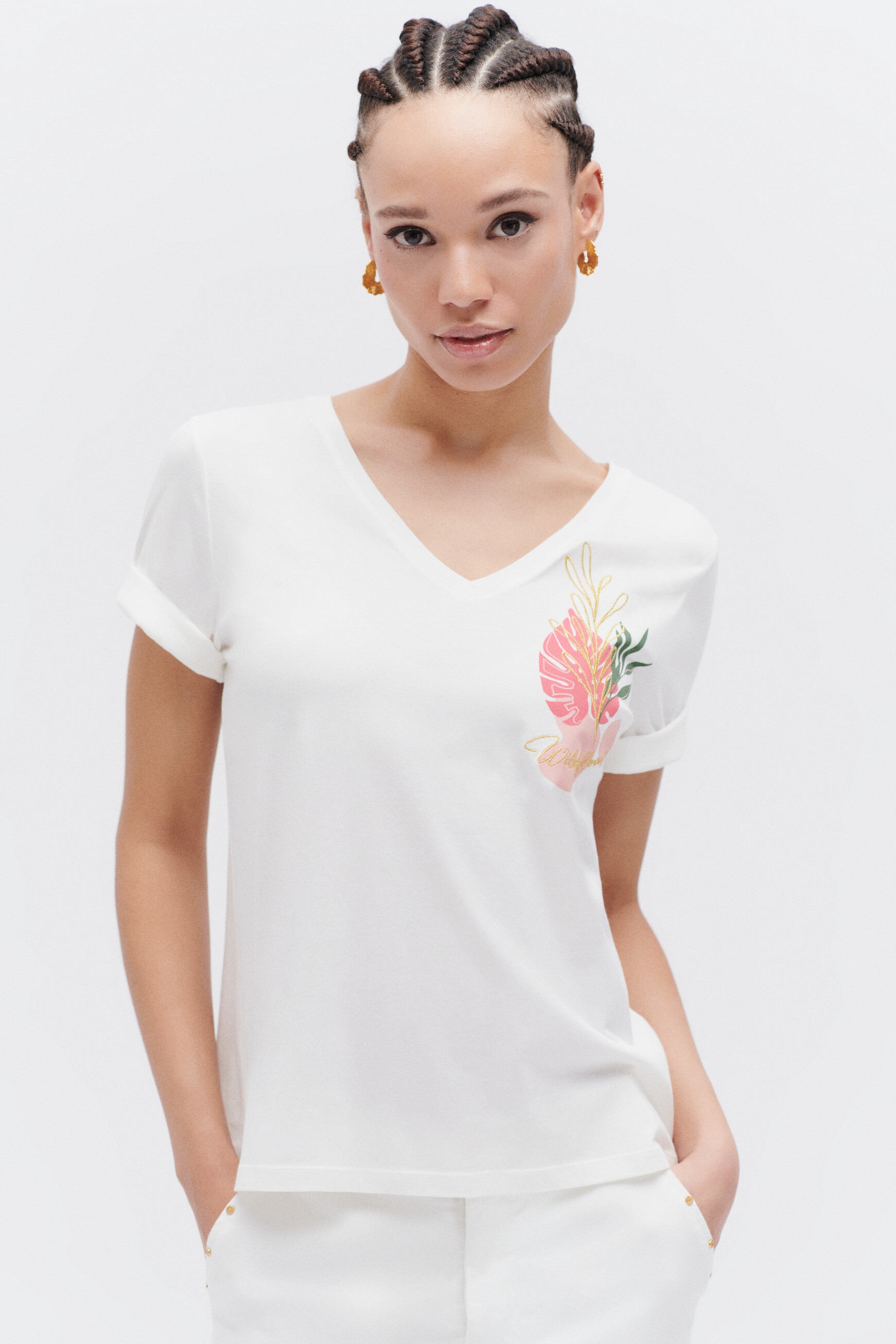 Cavallo T-shirt de Concours CavalHalfzip Mesh Blanc