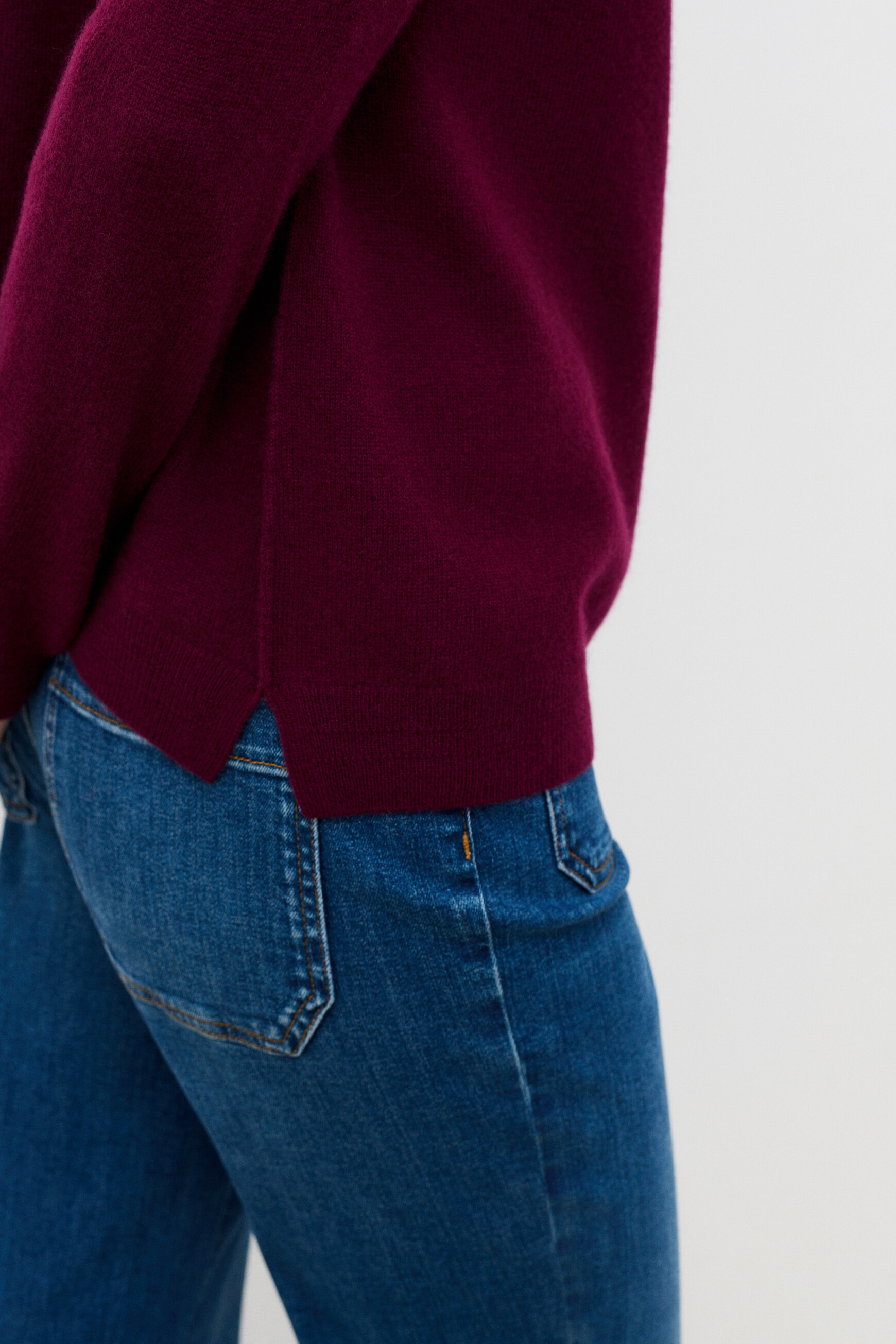 Mjill sweater 100% cashmere burgundy woman
