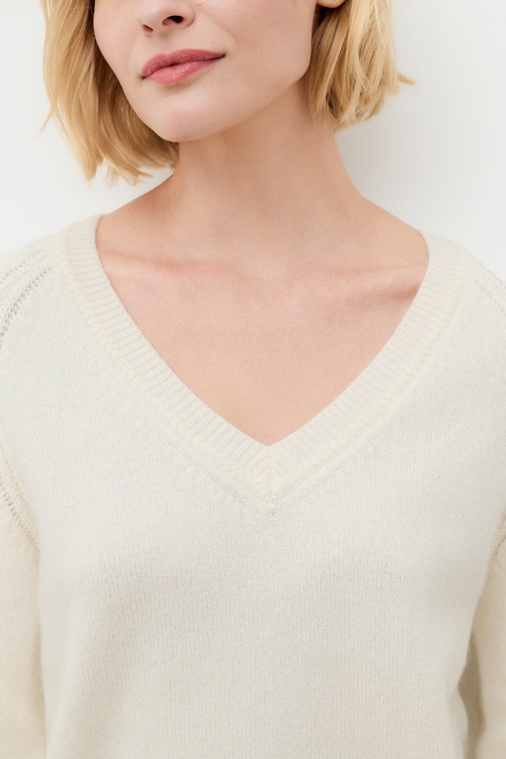 Mlois sweater ecru woman