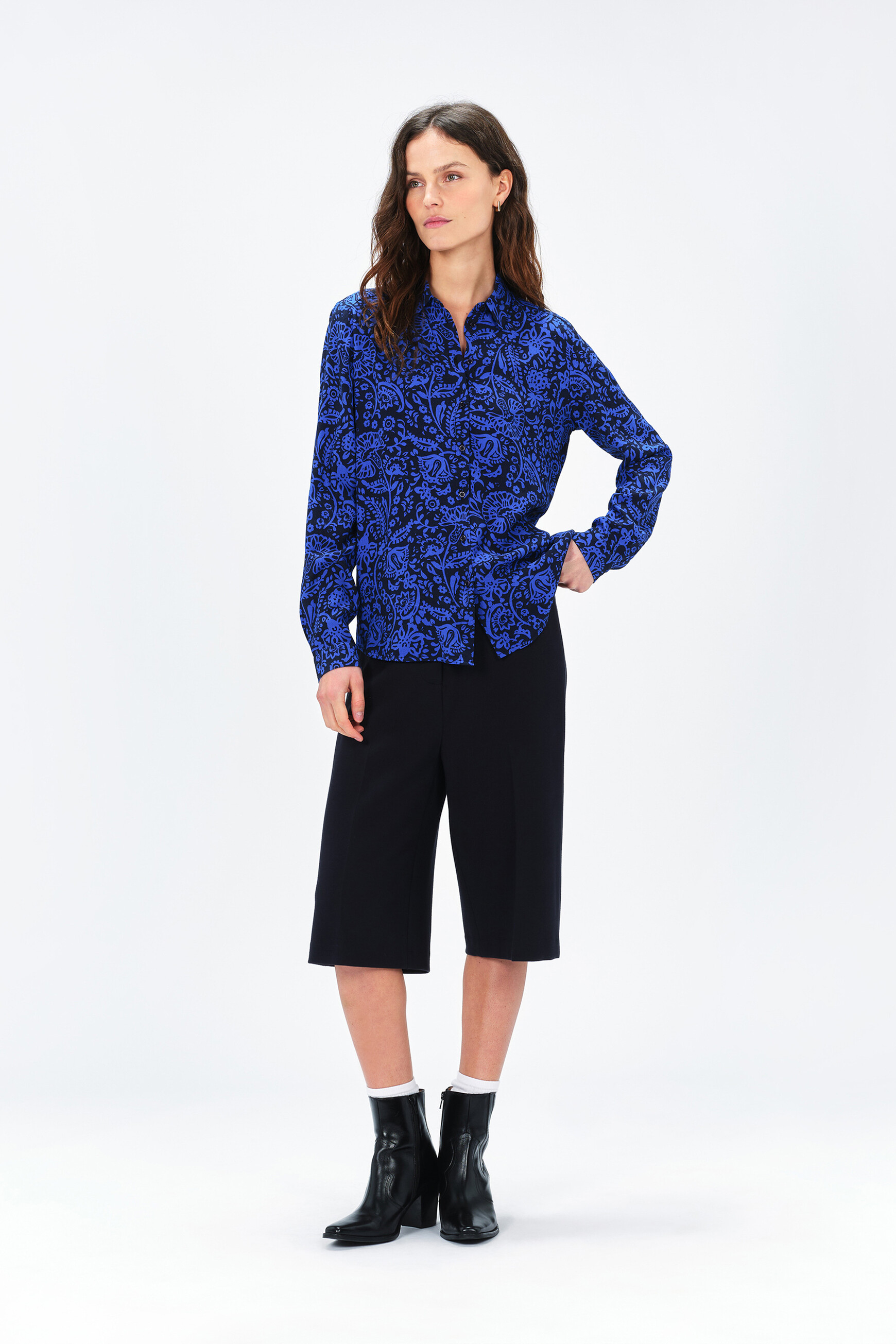 Chemise femme bleu marine cheap