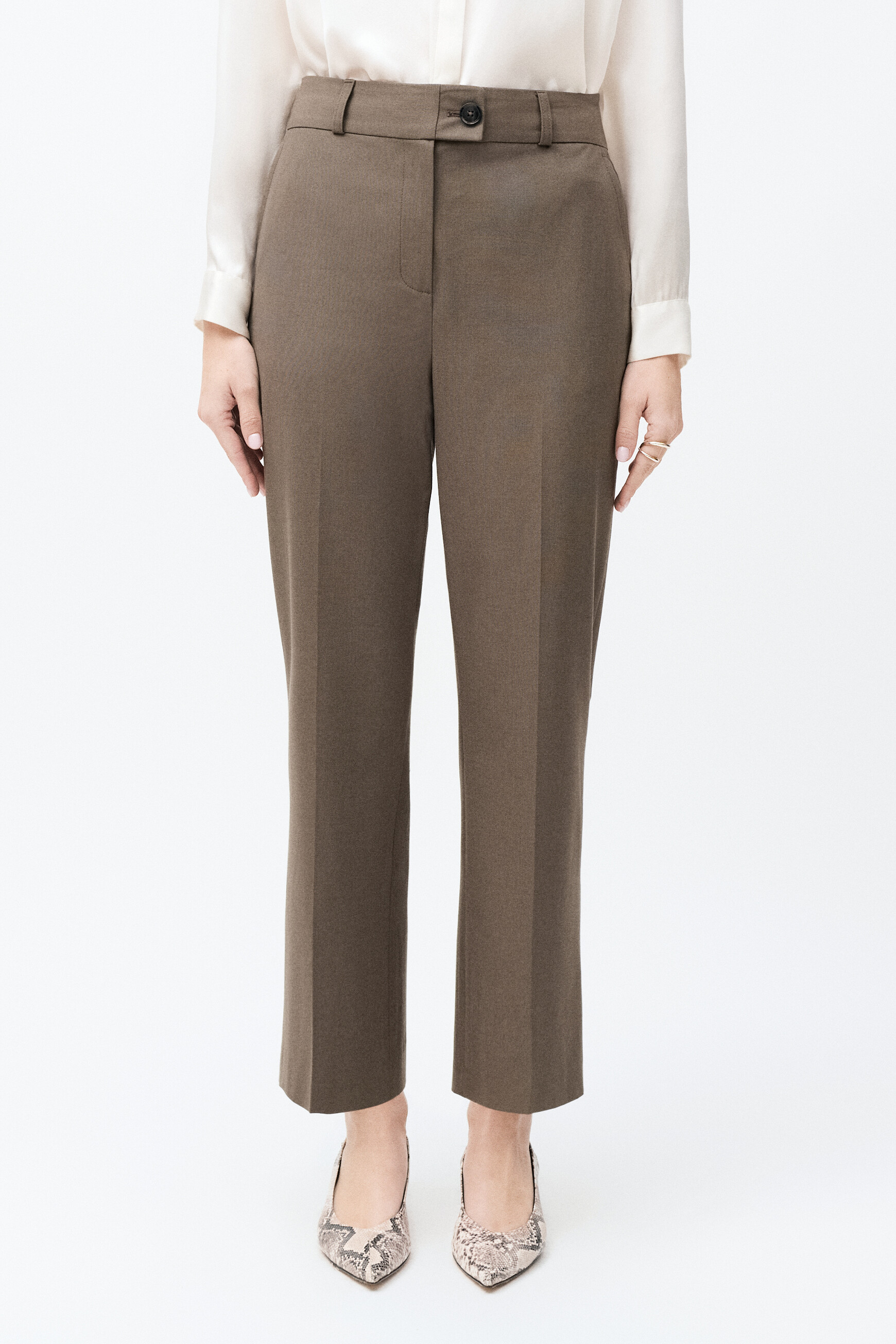Pantalon Pirouette taupe femme