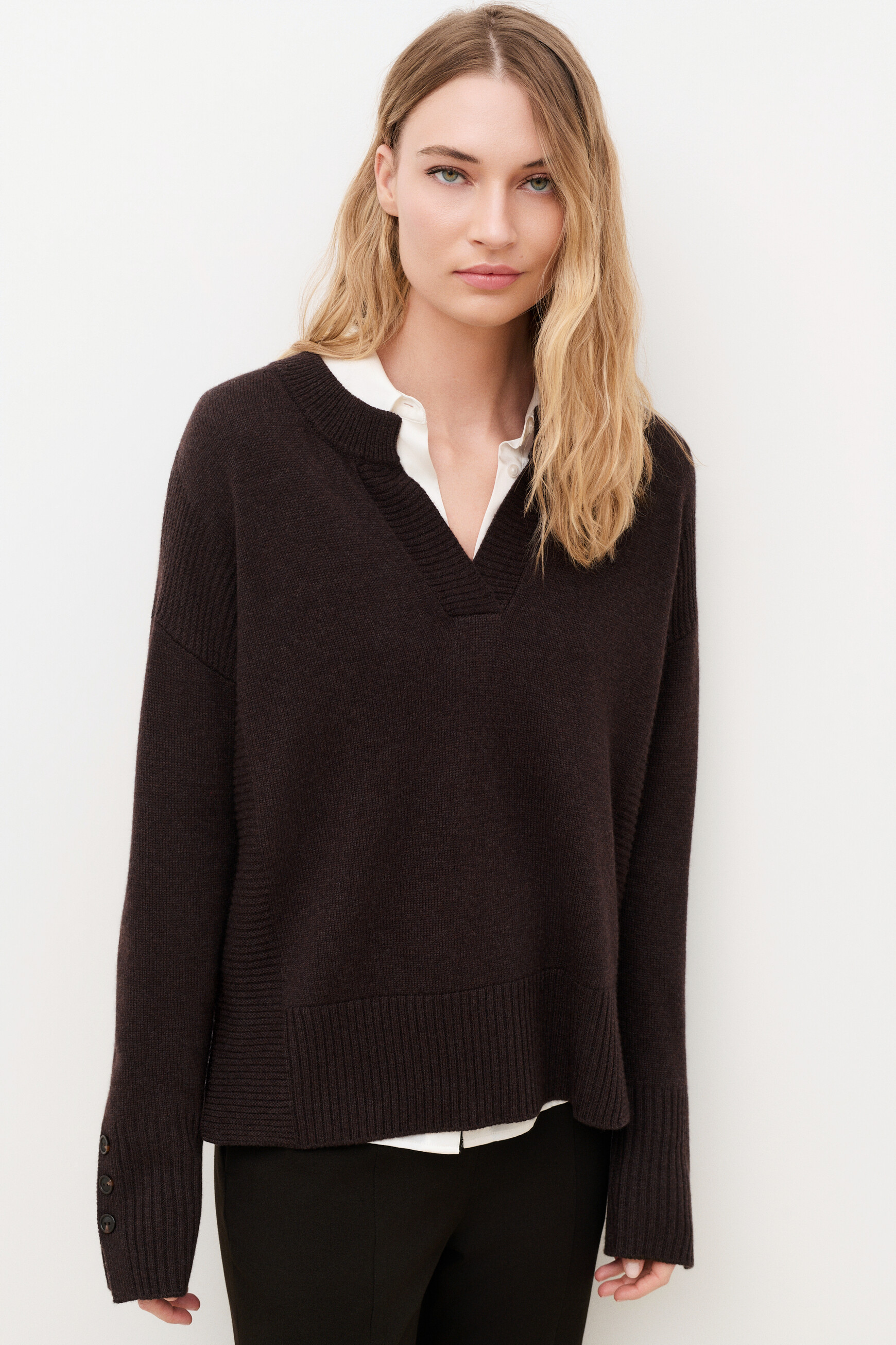 Mlancelot sweater dark brown woman