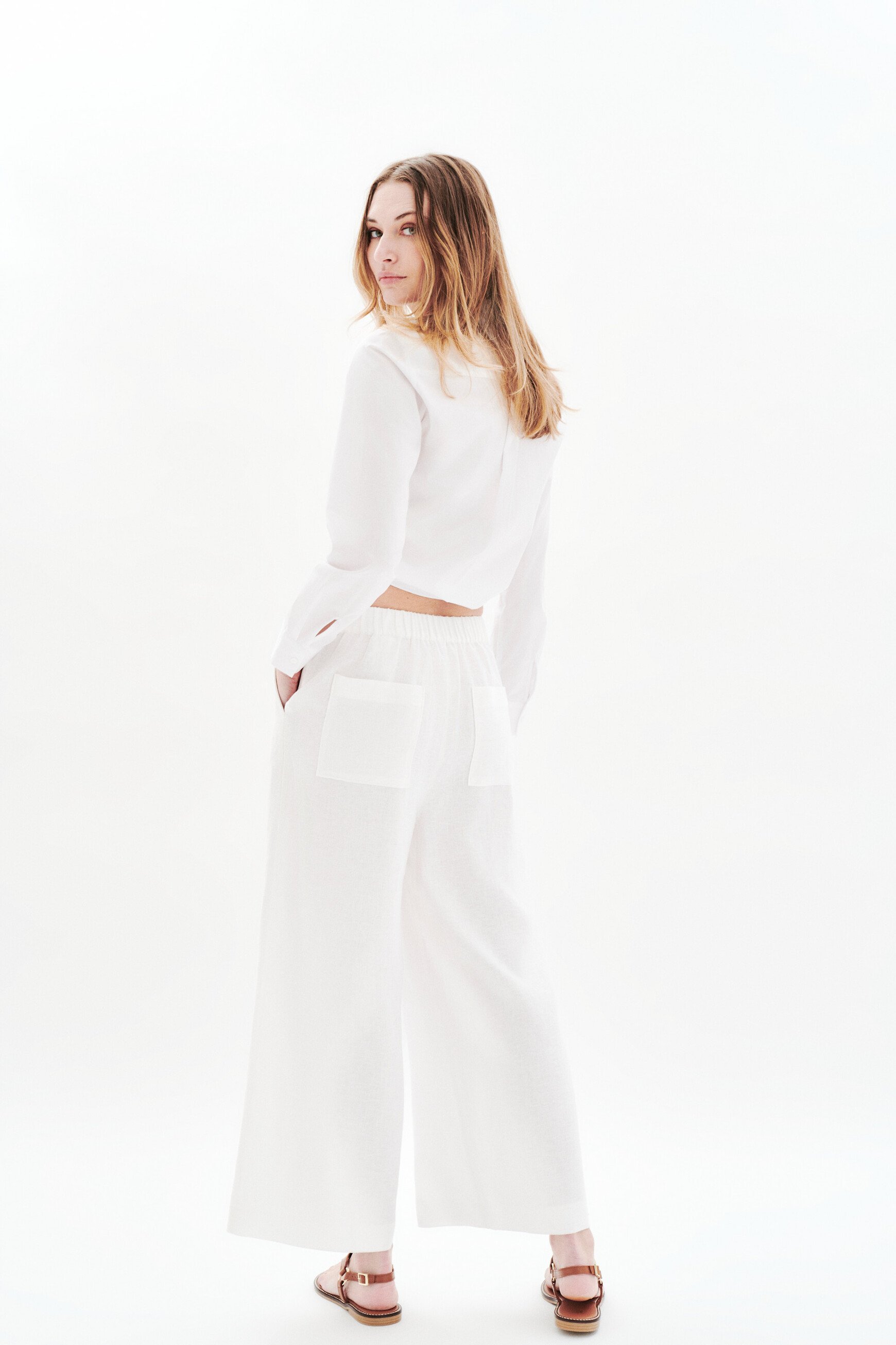 hose pandi 100 leinen weiss damen Hose Pandi 100% Leinen weiss damen