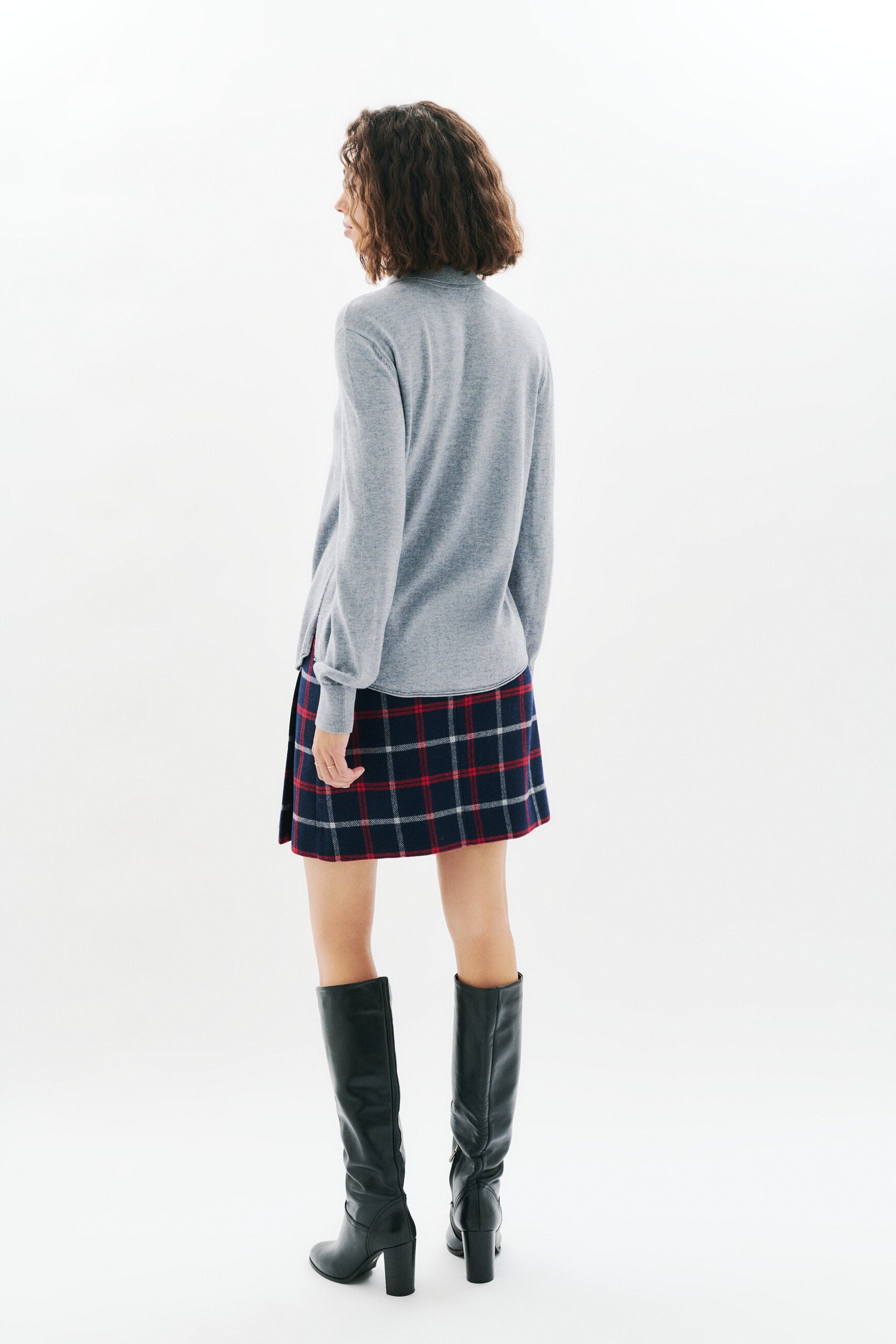 Malha Mpluton cinzento mulher