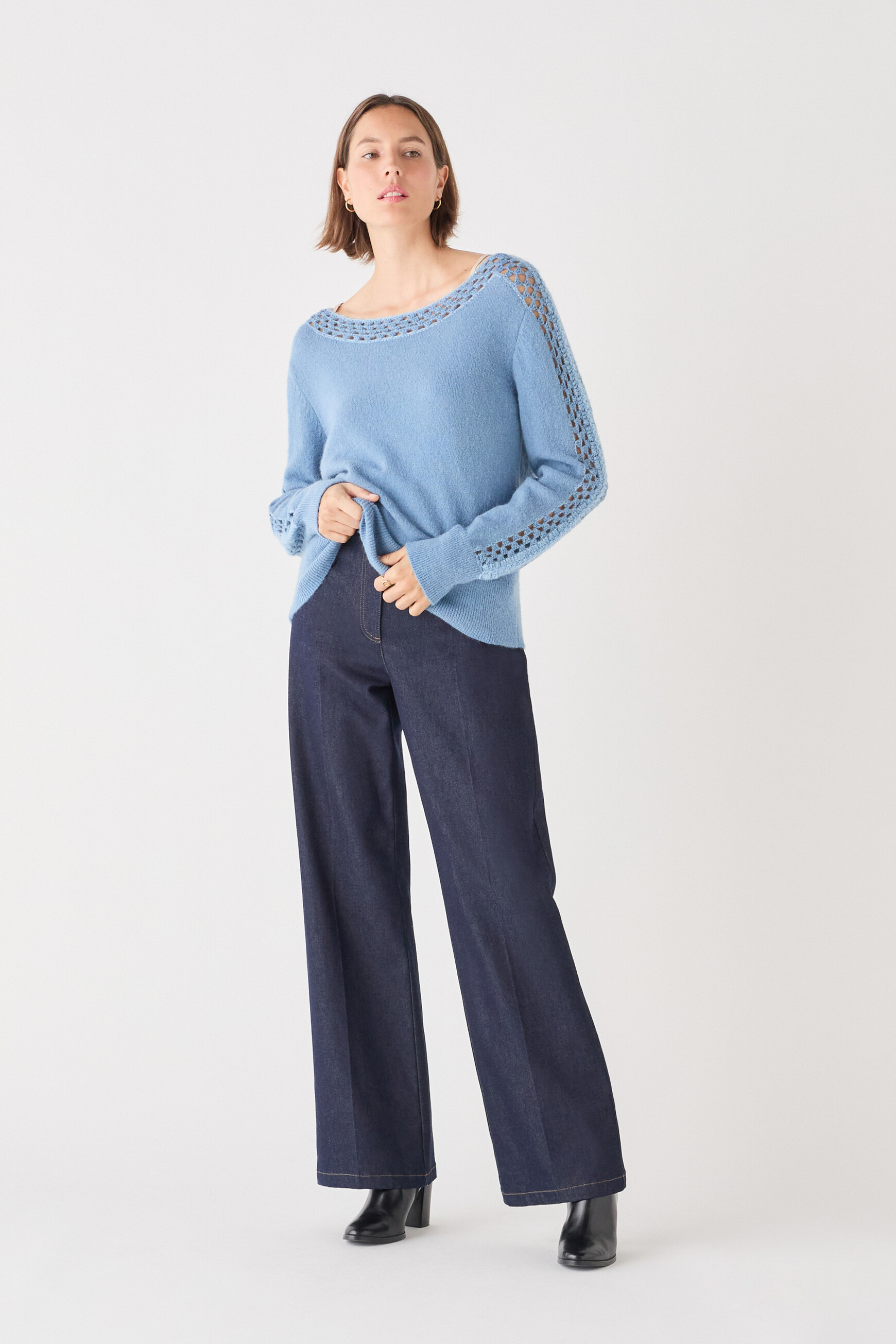 trui mlily denim baby blauw vrouw Trui Mlily denim baby blauw vrouw