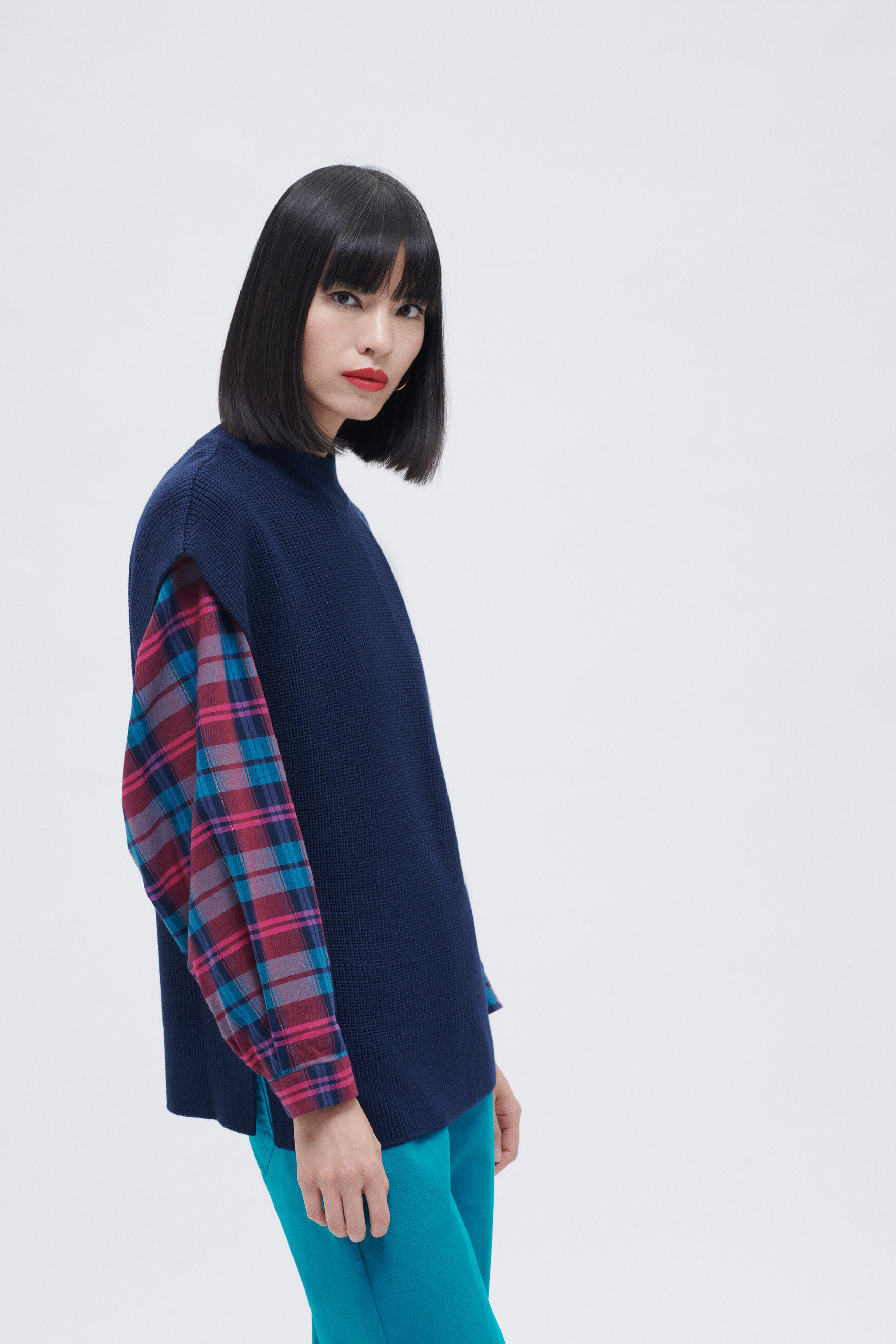pull augustin bleu marine femme