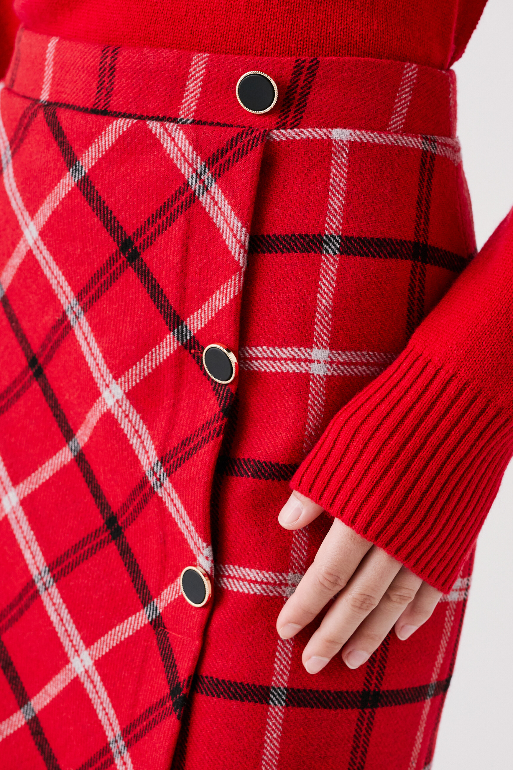 justine skirt red woman