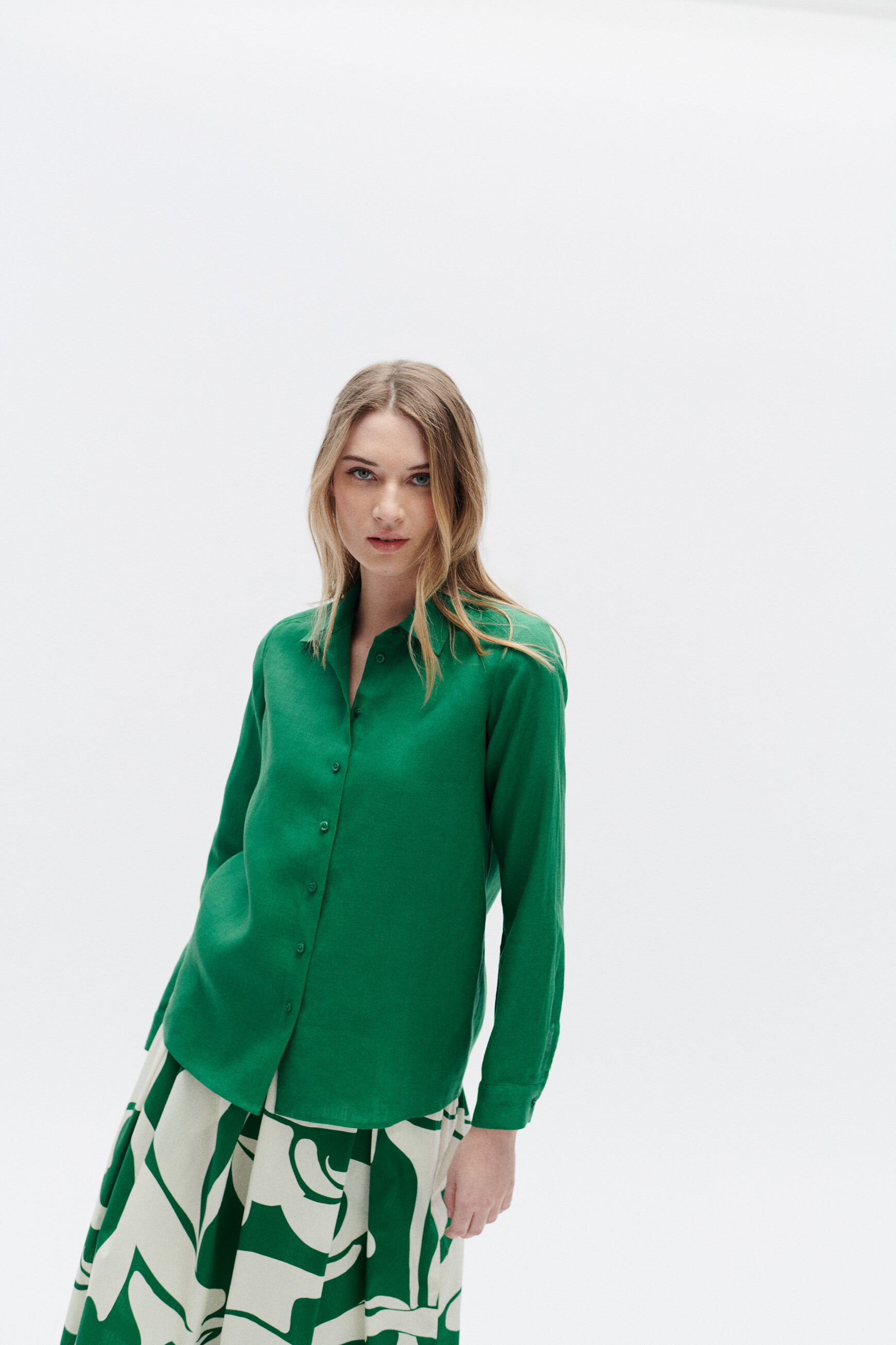 chemise brenda 100 lin vert menthe femme chemise brenda 100% lin vert menthe femme