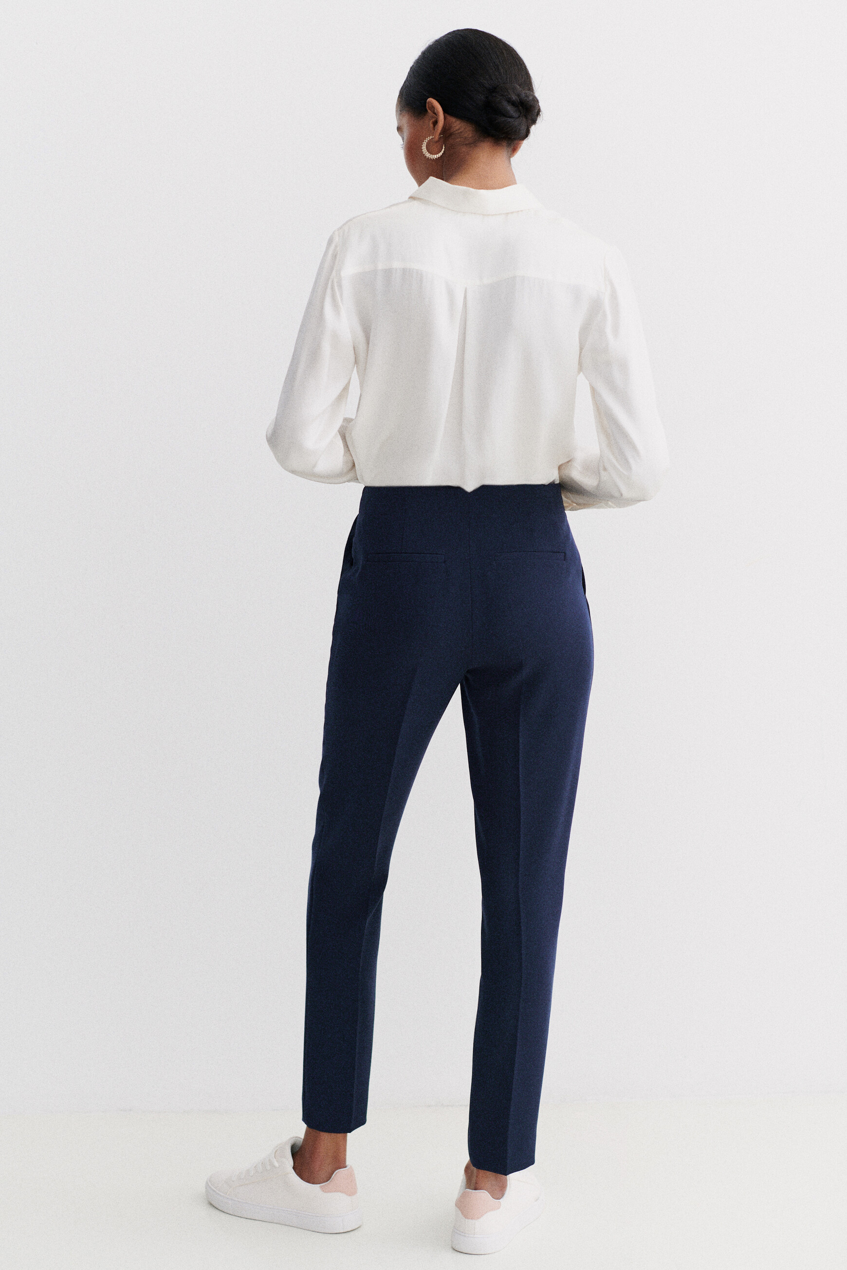 pantalon gautier azul marino mujer Pantalón Gautier azul marino mujer