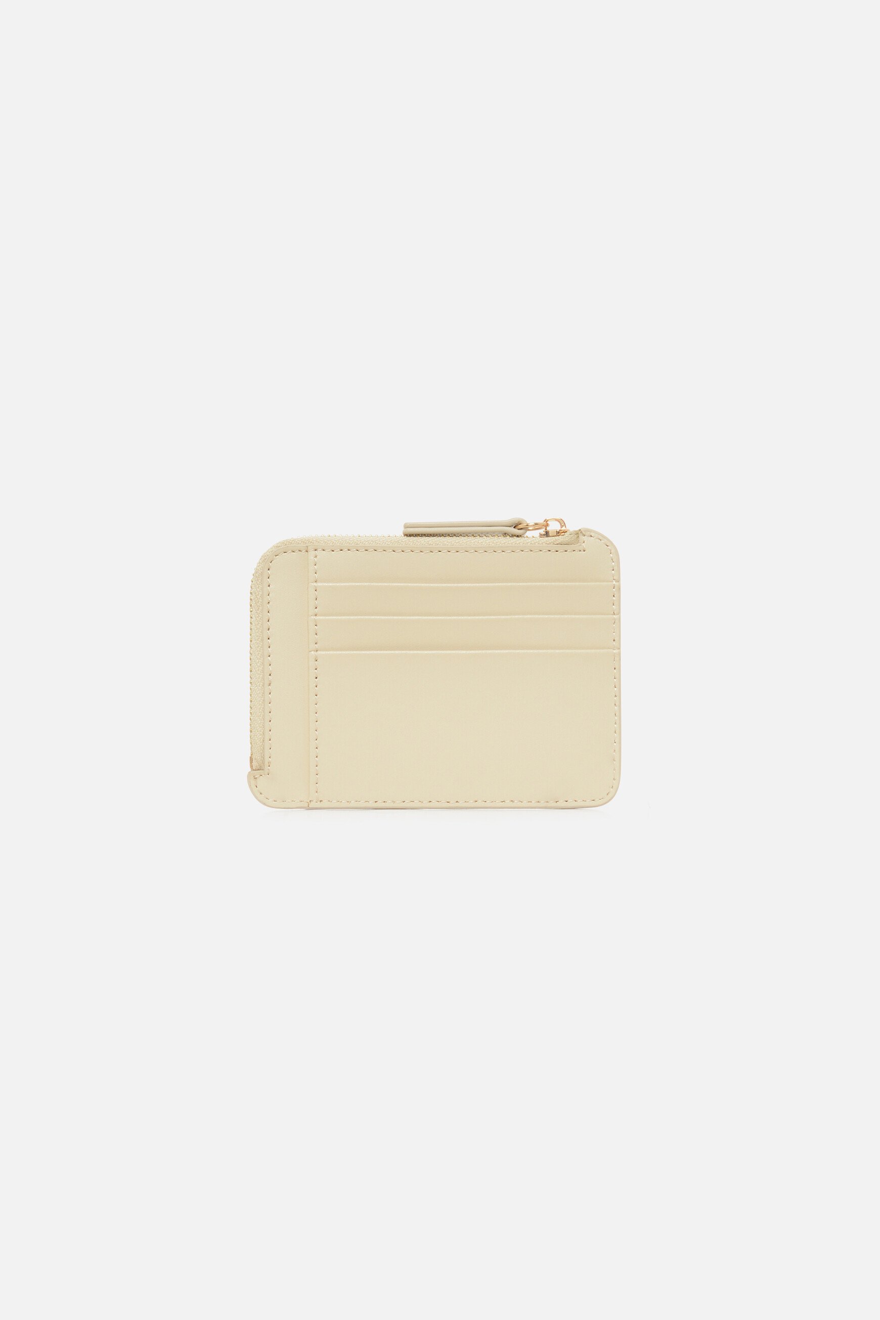 portacarte stanley in pelle naturale ecru donna Portacarte Stanley in pelle naturale ecru donna