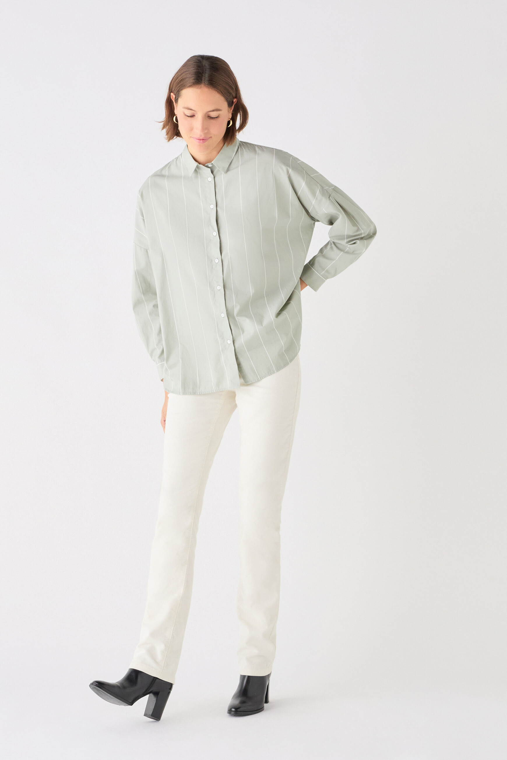 camisa claudy verde pastel mujer Camisa Claudy verde pastel mujer