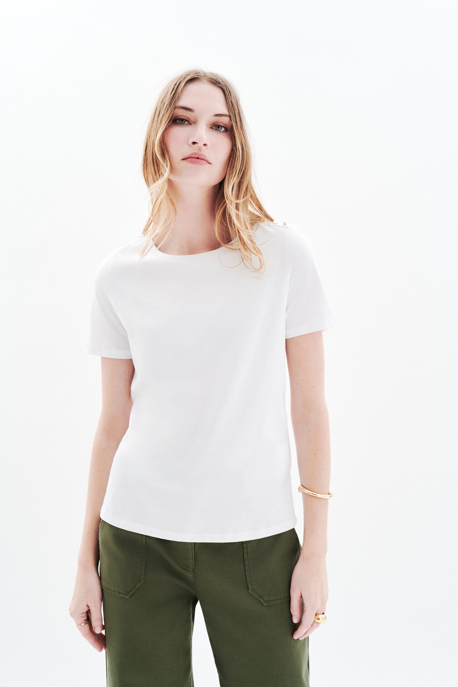 t shirt tjaya blanc femme T-shirt tjaya blanc femme