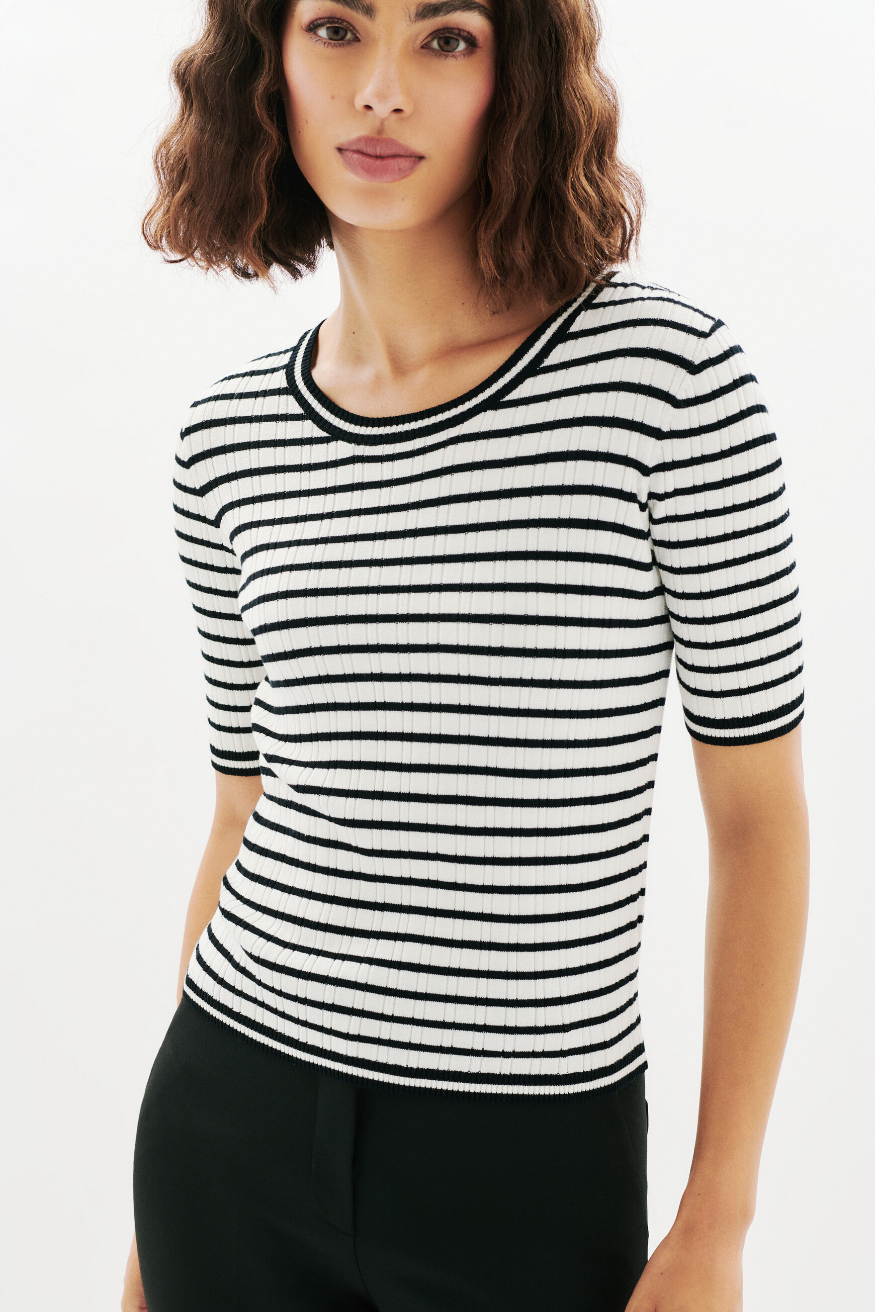 Jersey Pepita negro mujer