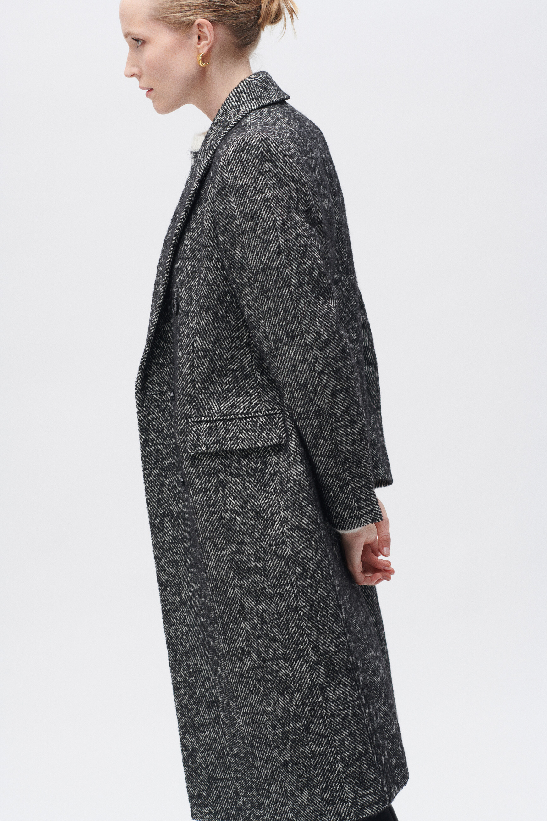 Ganix coat dark grey woman