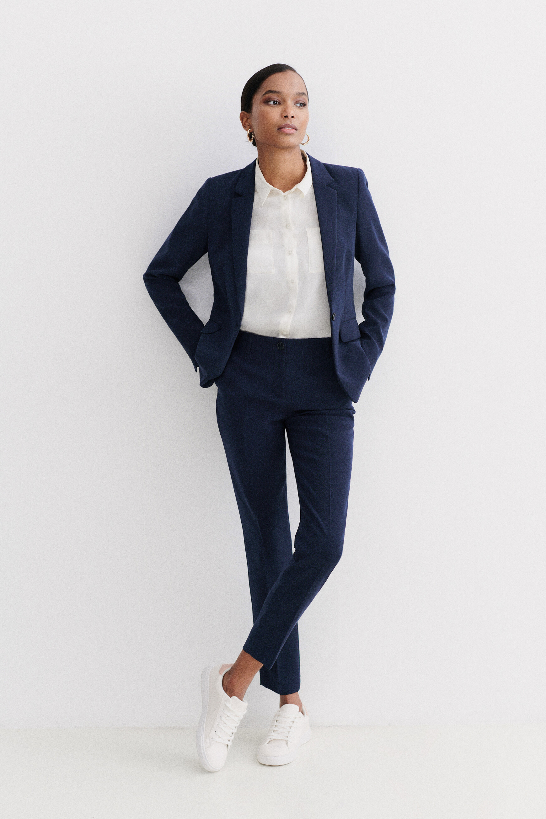 pantalon gautier azul marino mujer Pantalón Gautier azul marino mujer