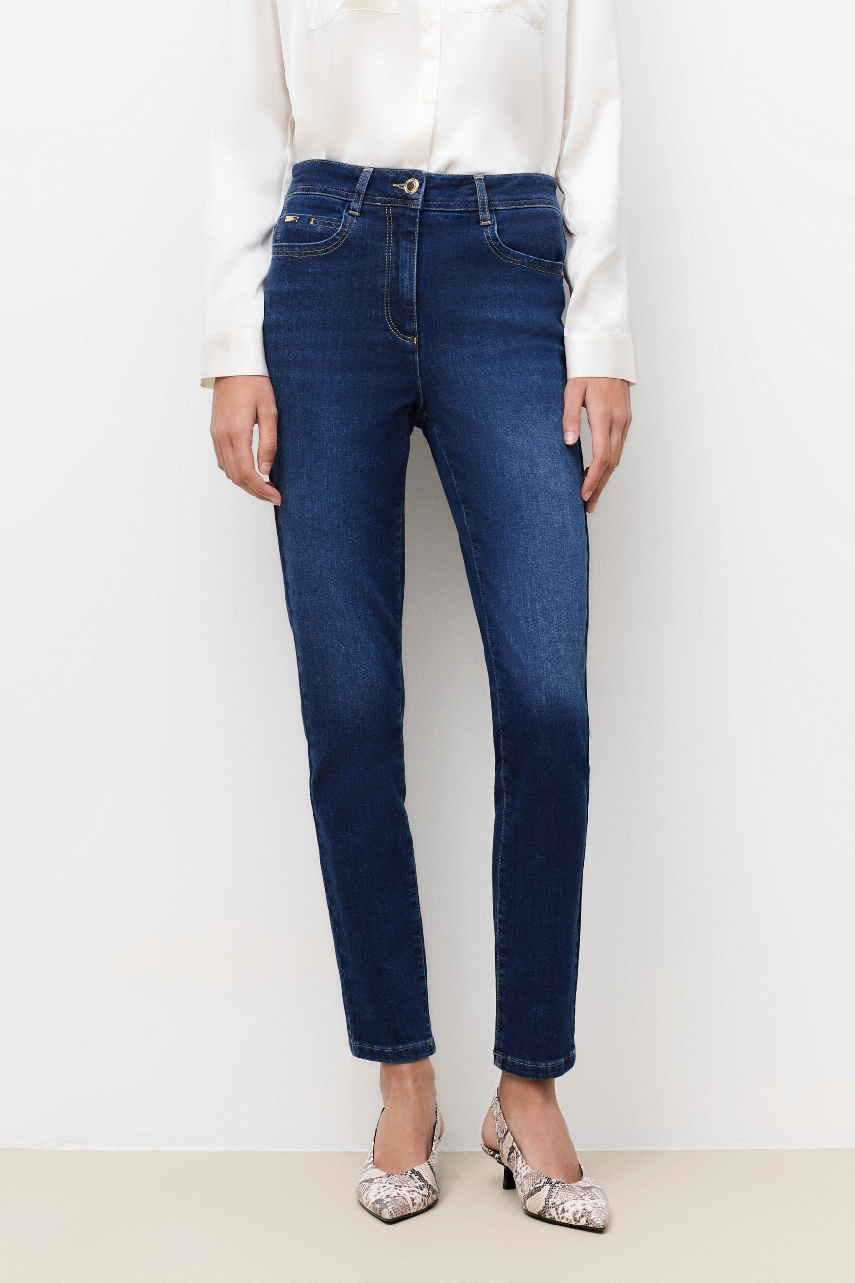Ptonydenim2 trousers stone denim woman