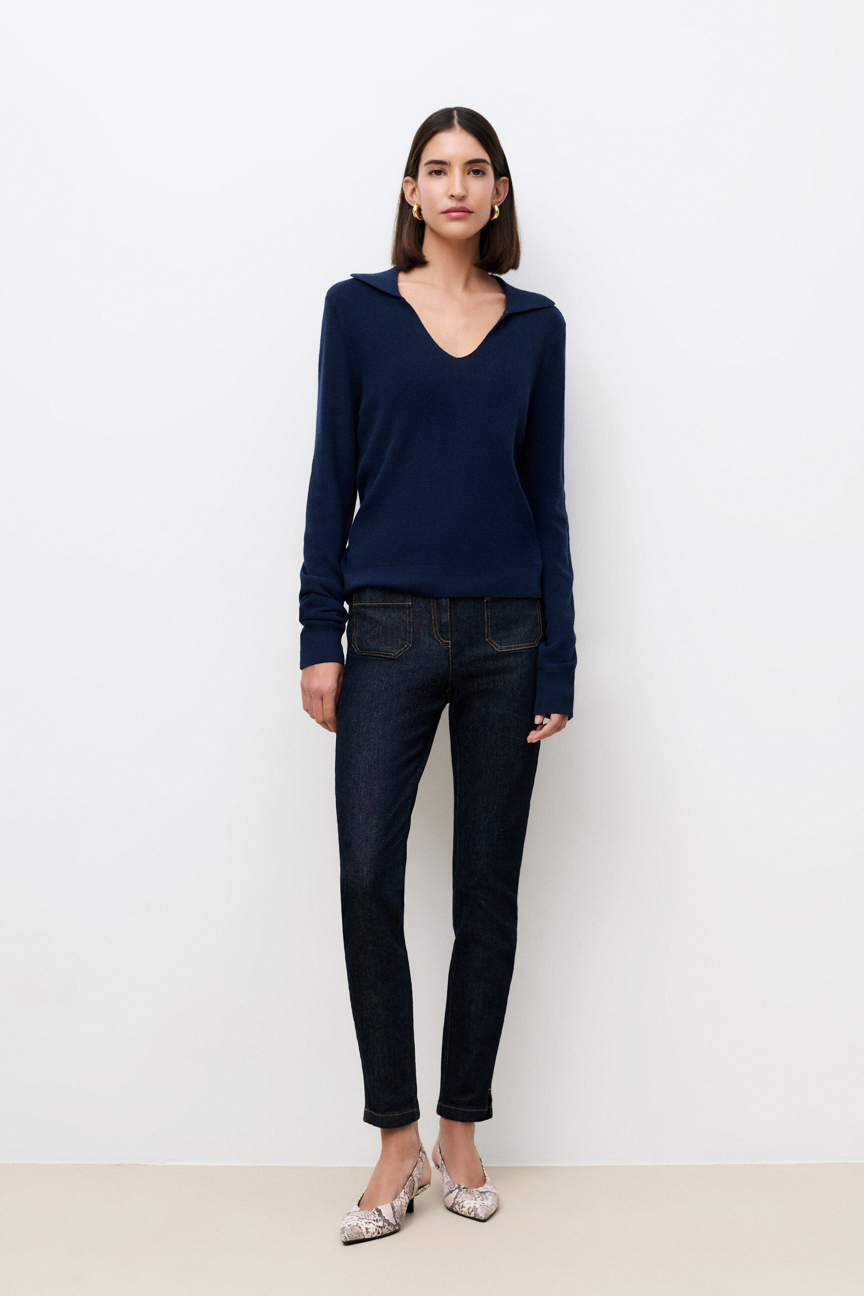 Pull Maiwen bleu marine femme