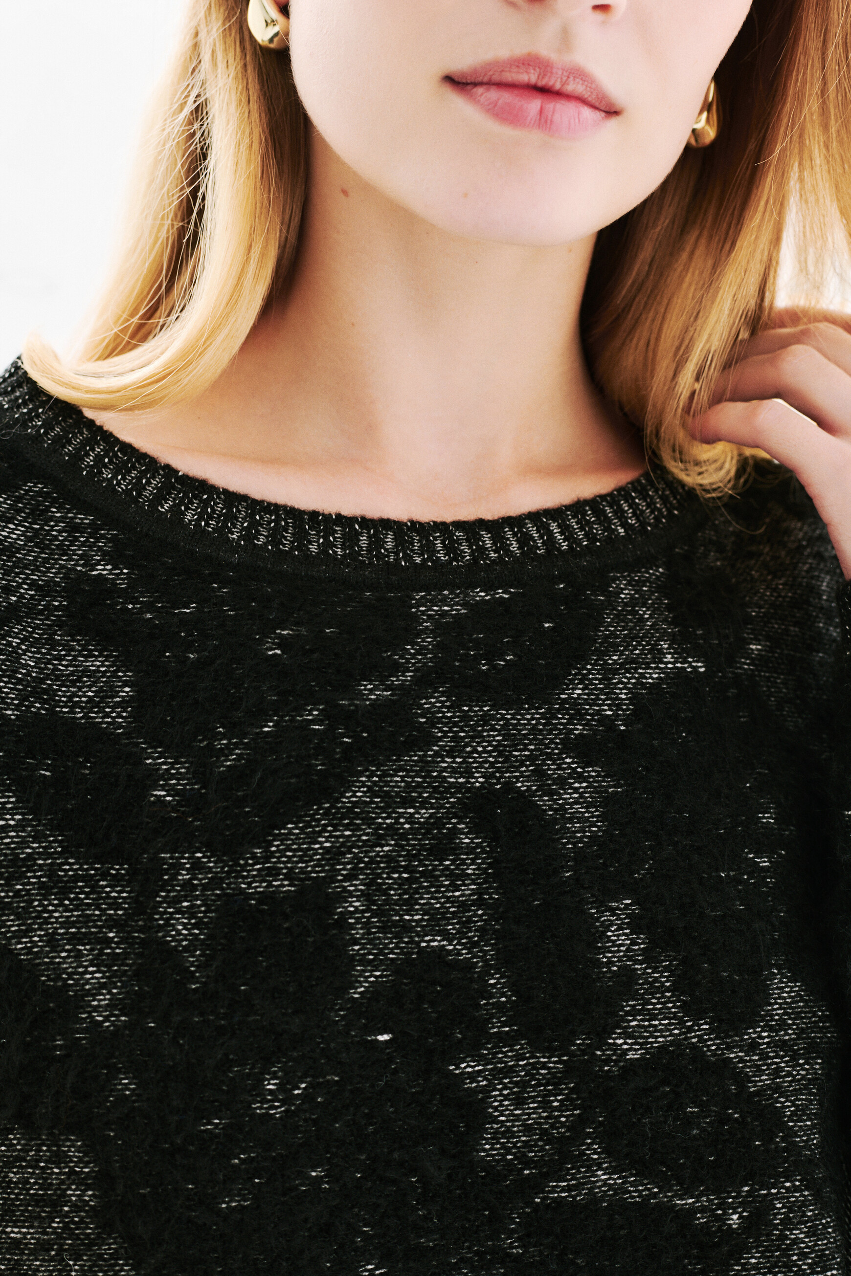 Jersey Mflorentine negro mujer