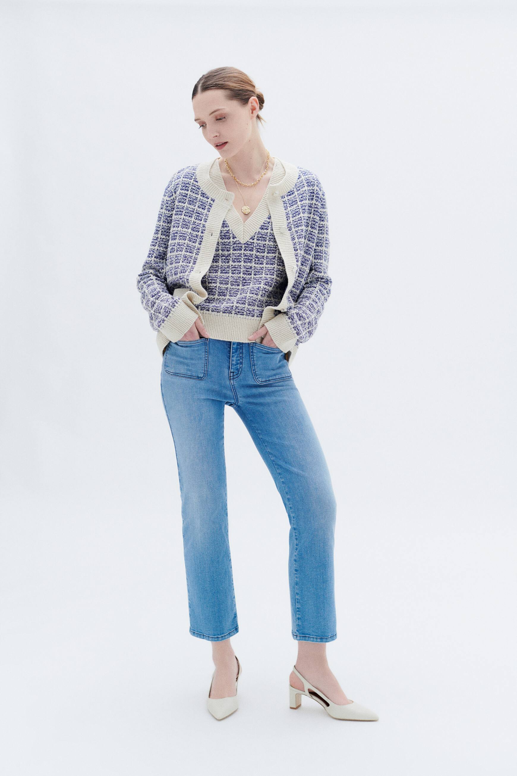 Veste magalie denim baby bleu femme