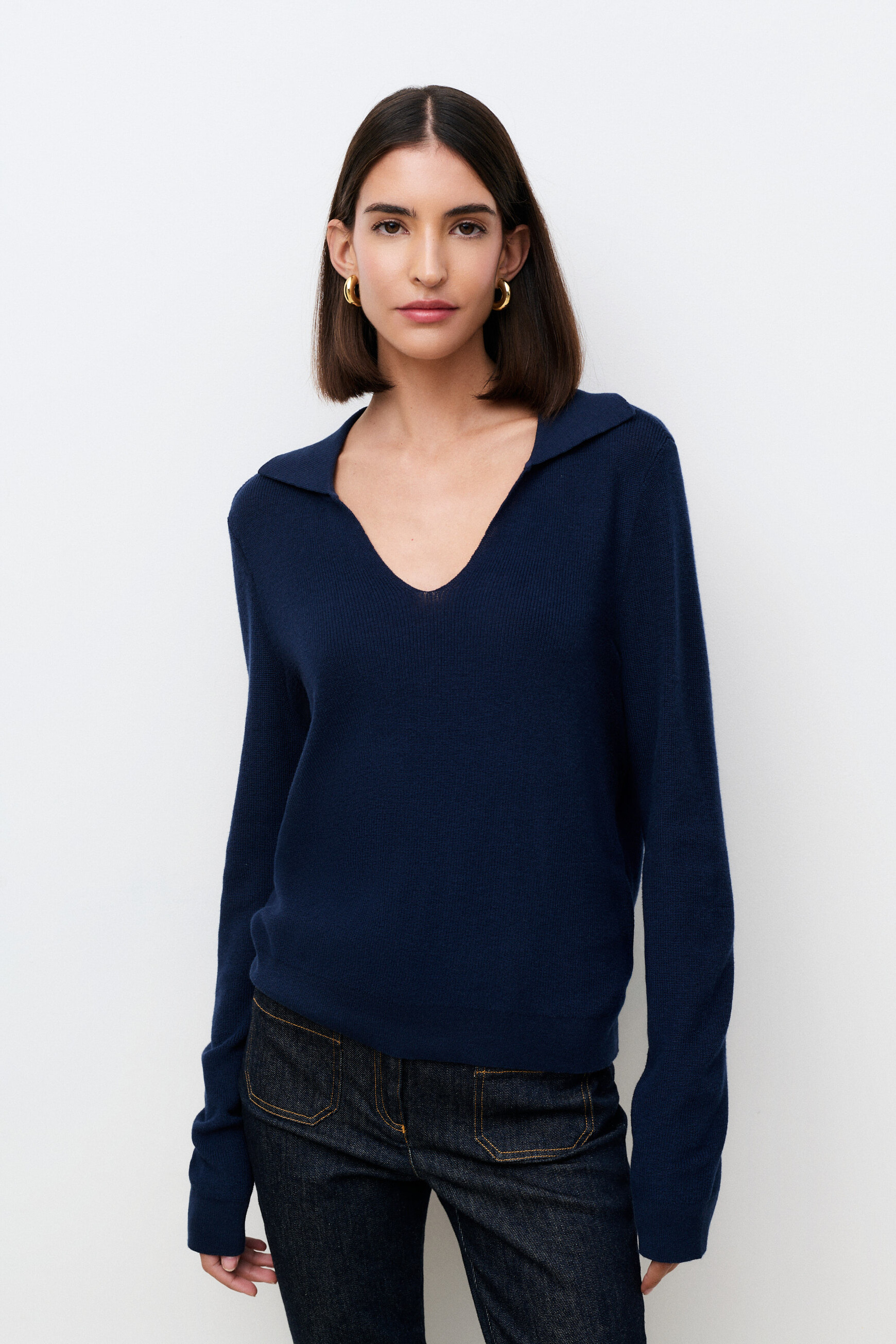 Pull Maiwen bleu marine femme