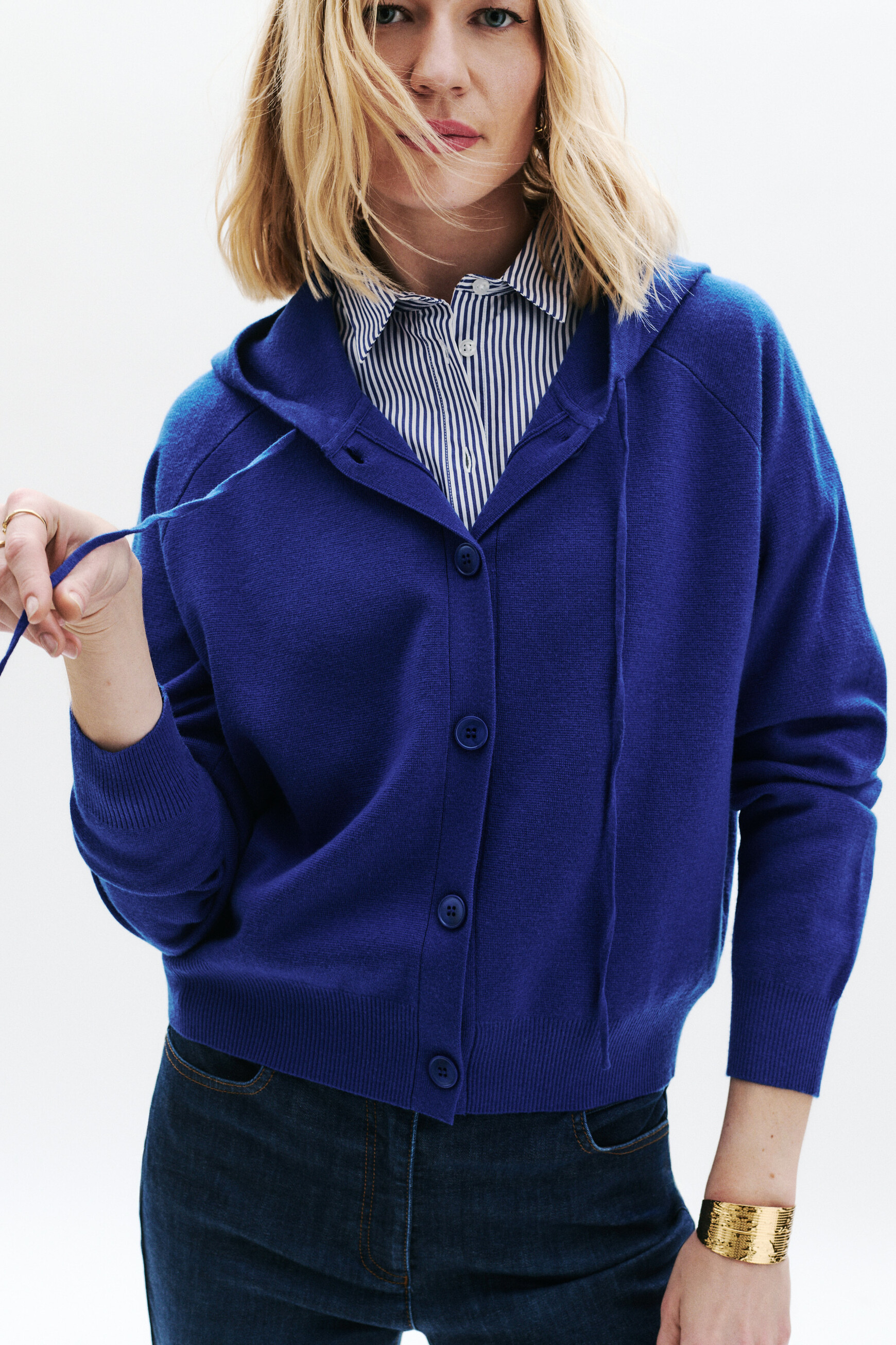 gilet monsina bleu electrique femme Gilet Monsina bleu electrique femme