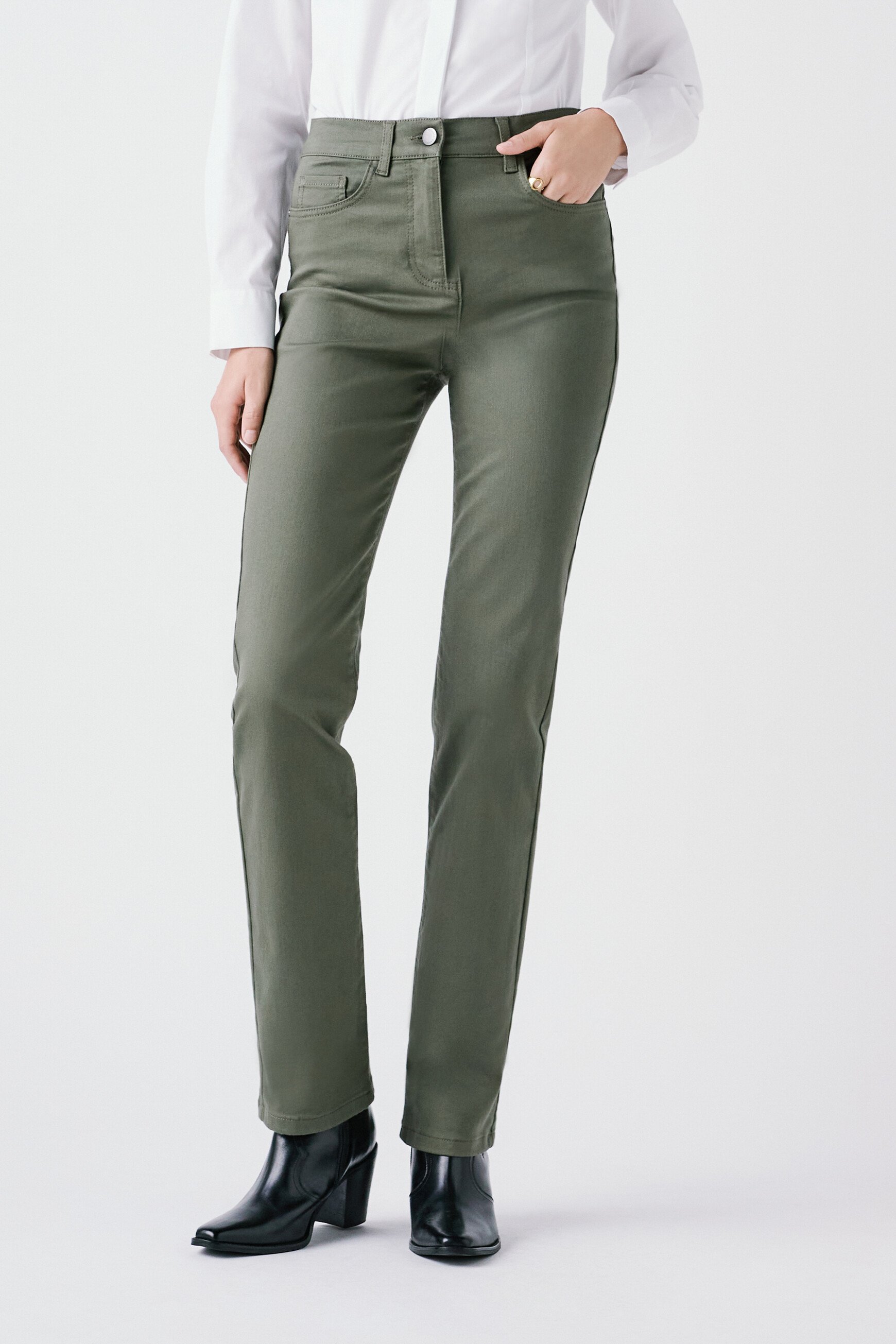 Prayanoc trousers khaki green woman