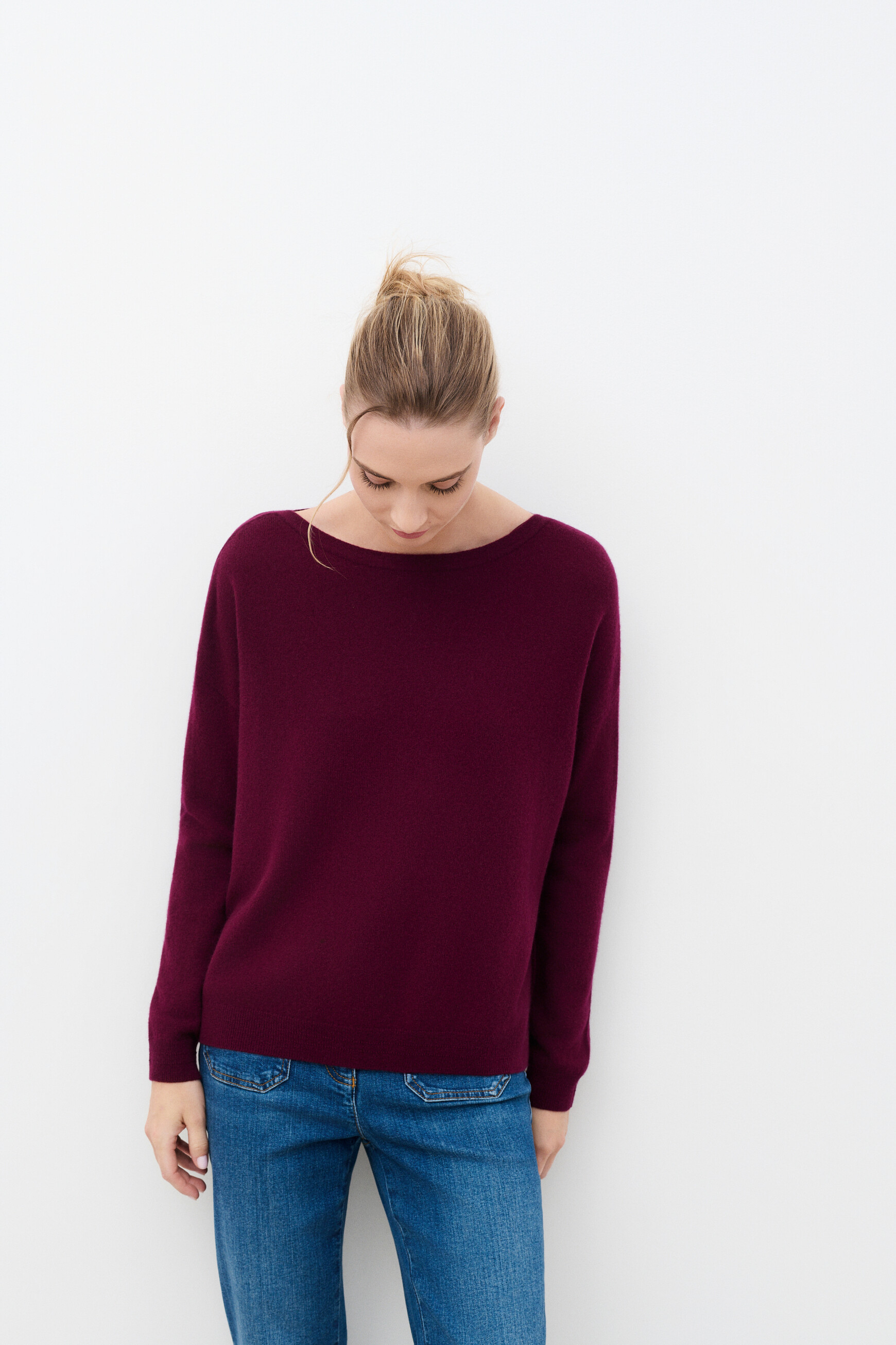 Mjill sweater 100% cashmere burgundy woman