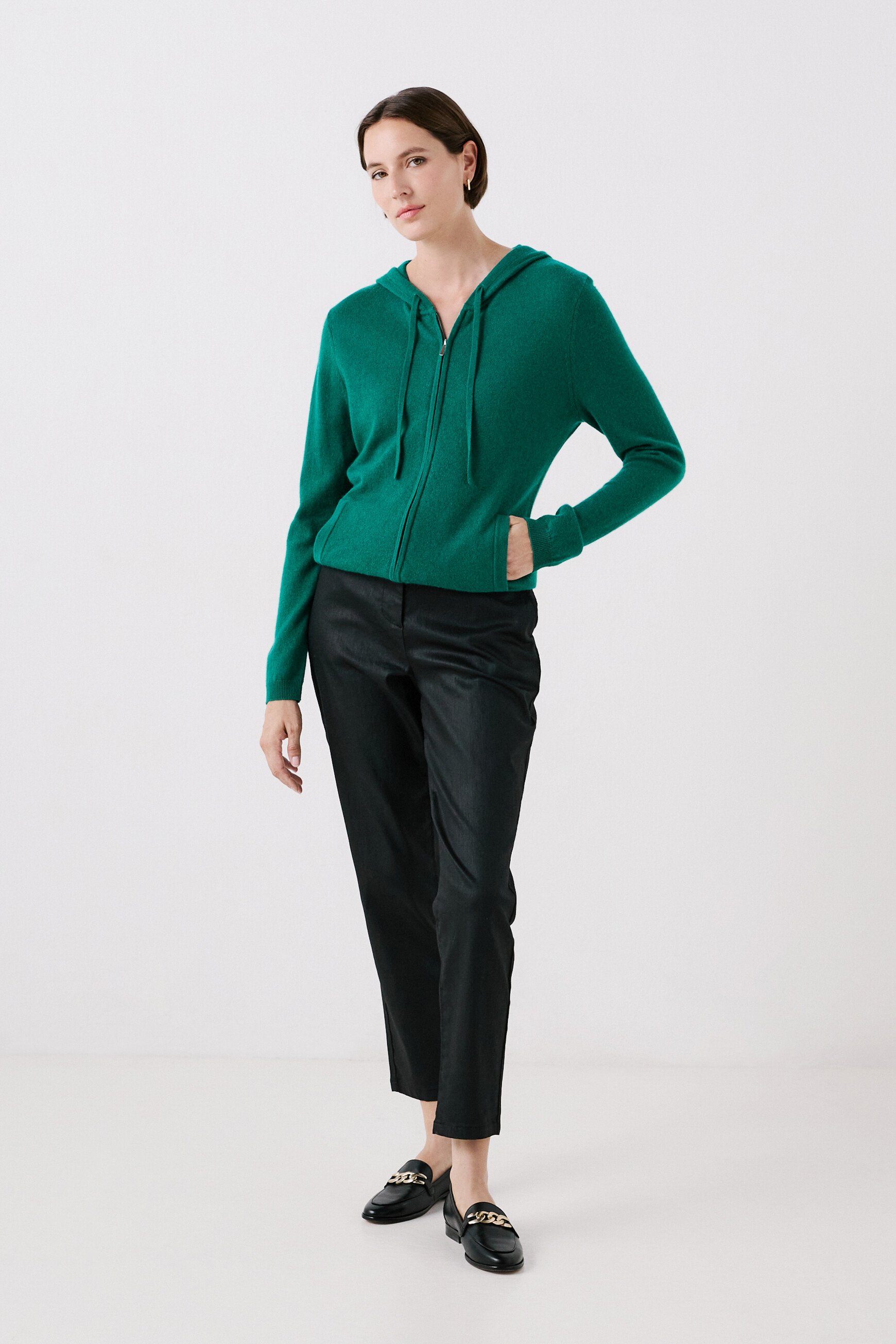 cardigan basila vert emeraude donna Cardigan Basila vert émeraude donna