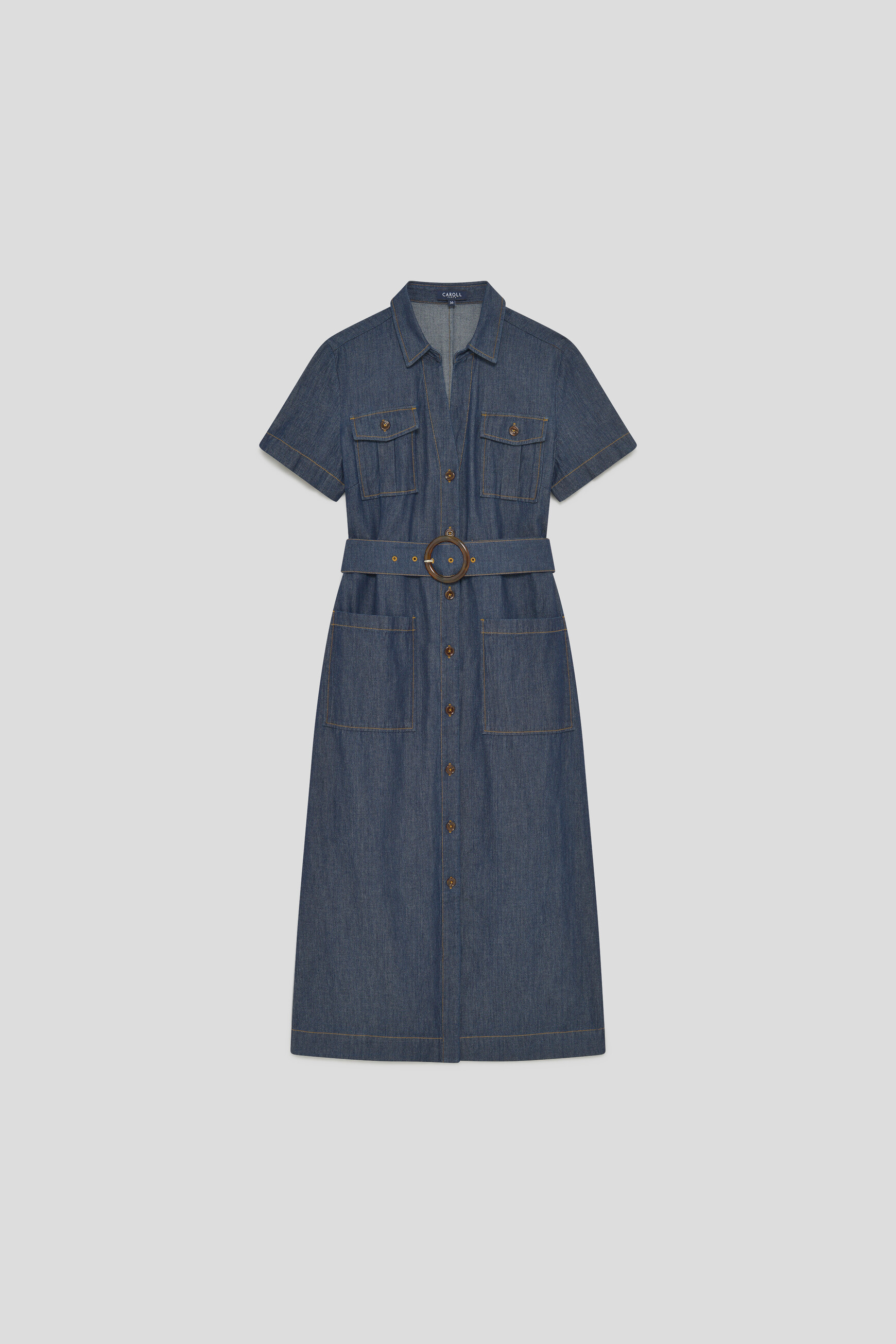 Robe Rlaurine2 denim double stone femme