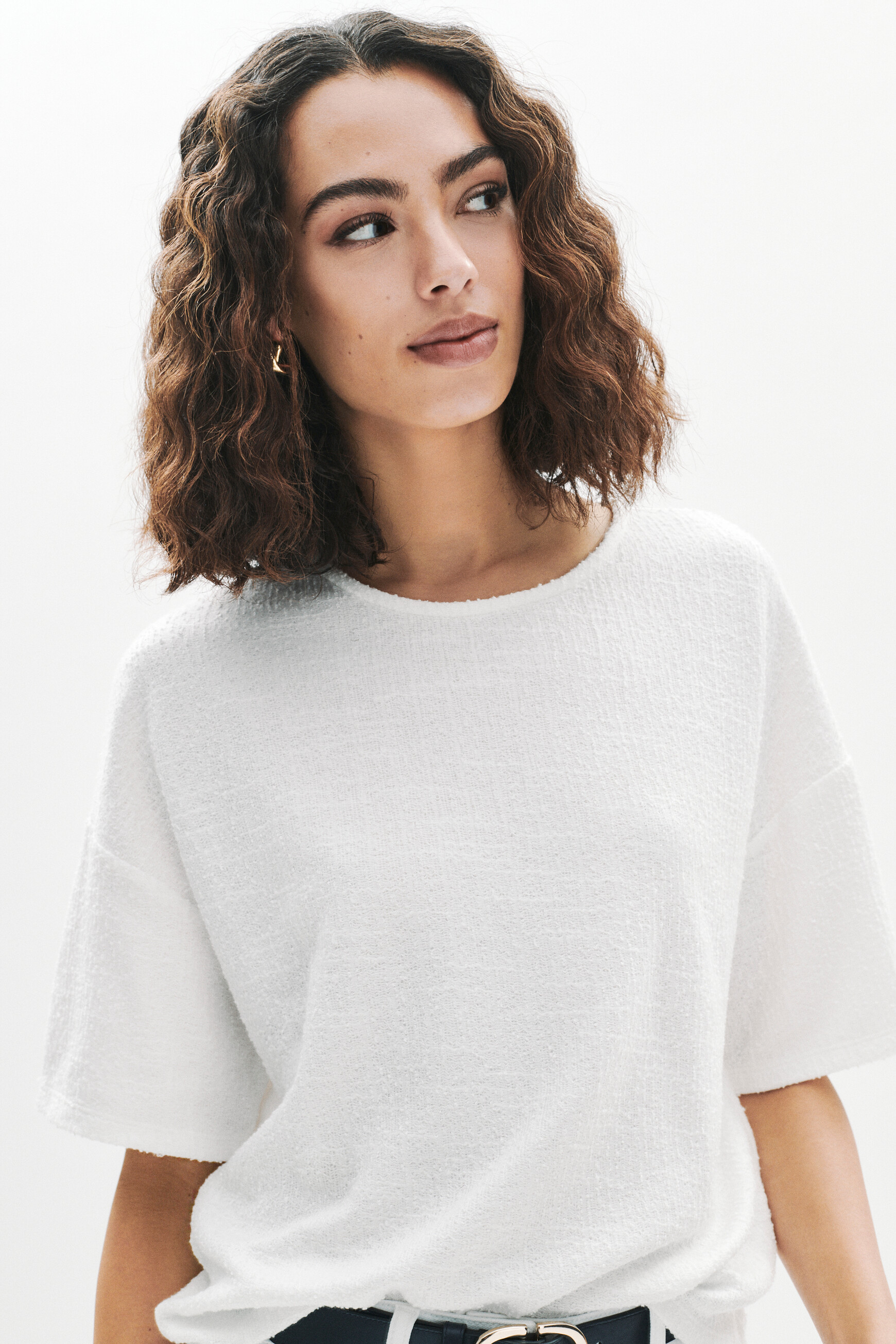 t shirt tbaci ecru femme T-shirt Tbaci ecru femme