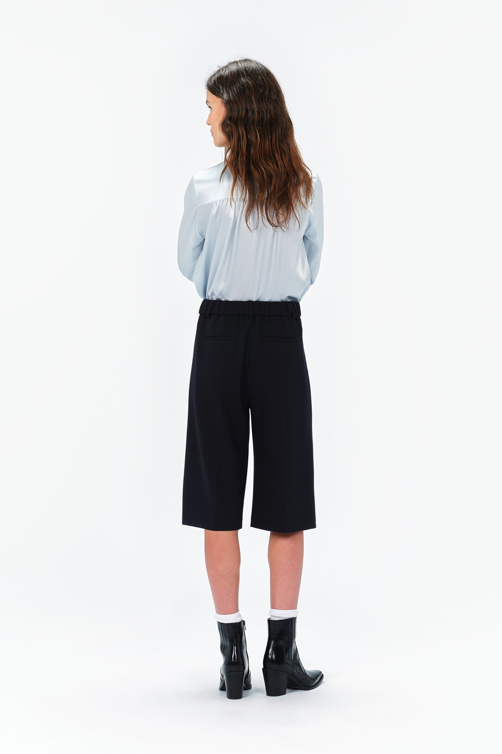 Bermuda femme bleu marine deals