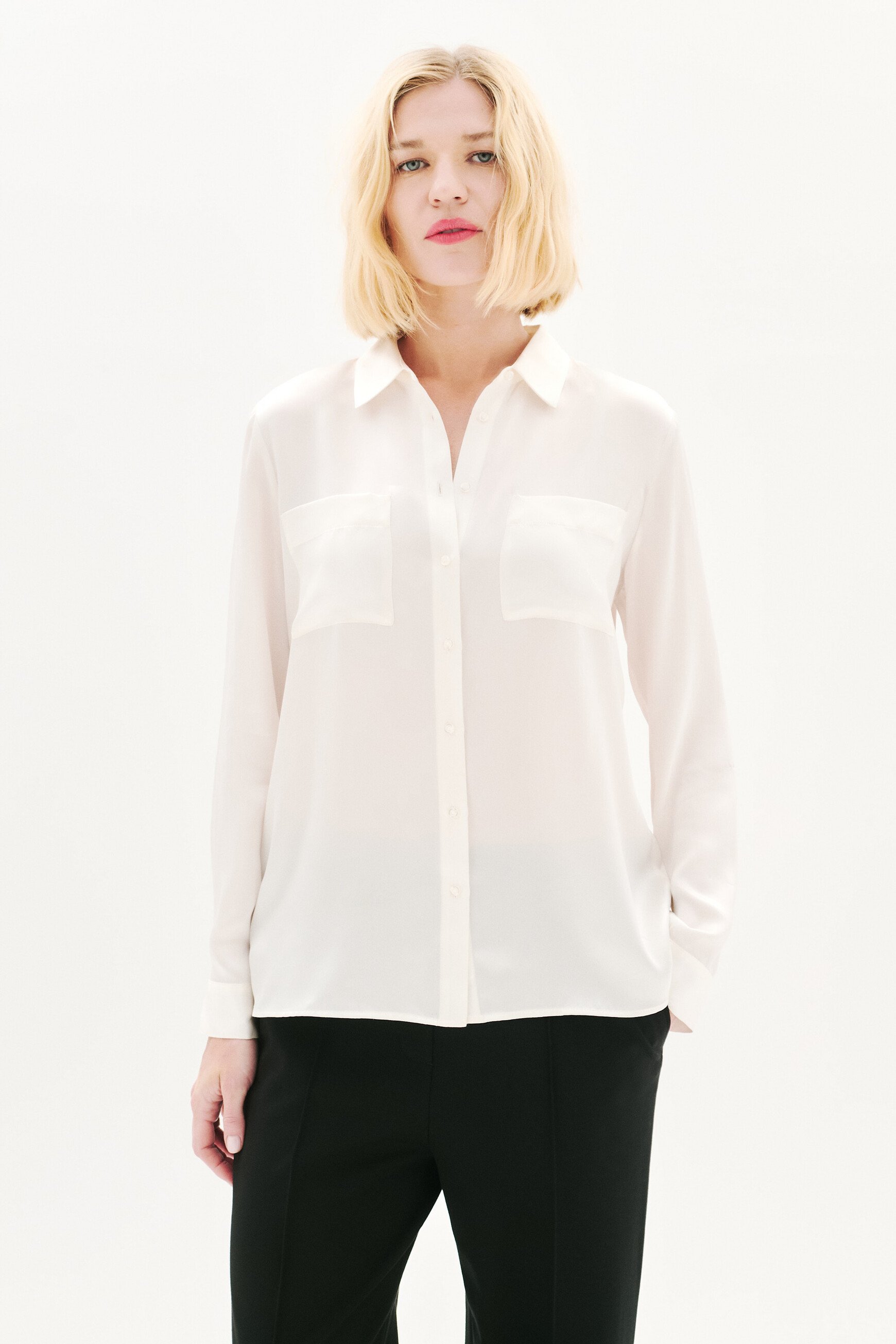 chemise jeanne b 100 soie ivoire femme chemise jeanne b 100% soie ivoire femme