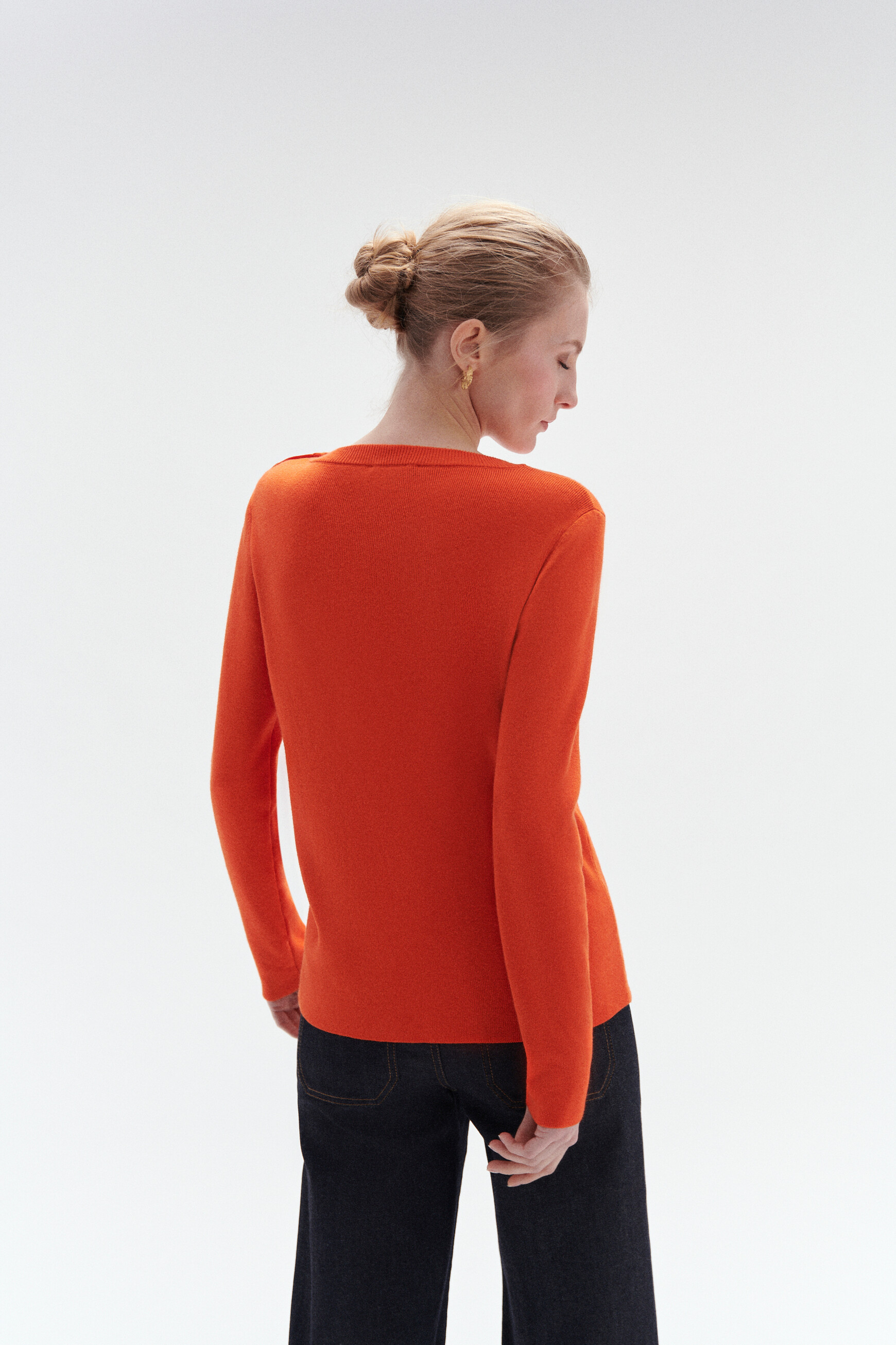 pull marin aurelie orange femme Pull marin aurelie orange femme