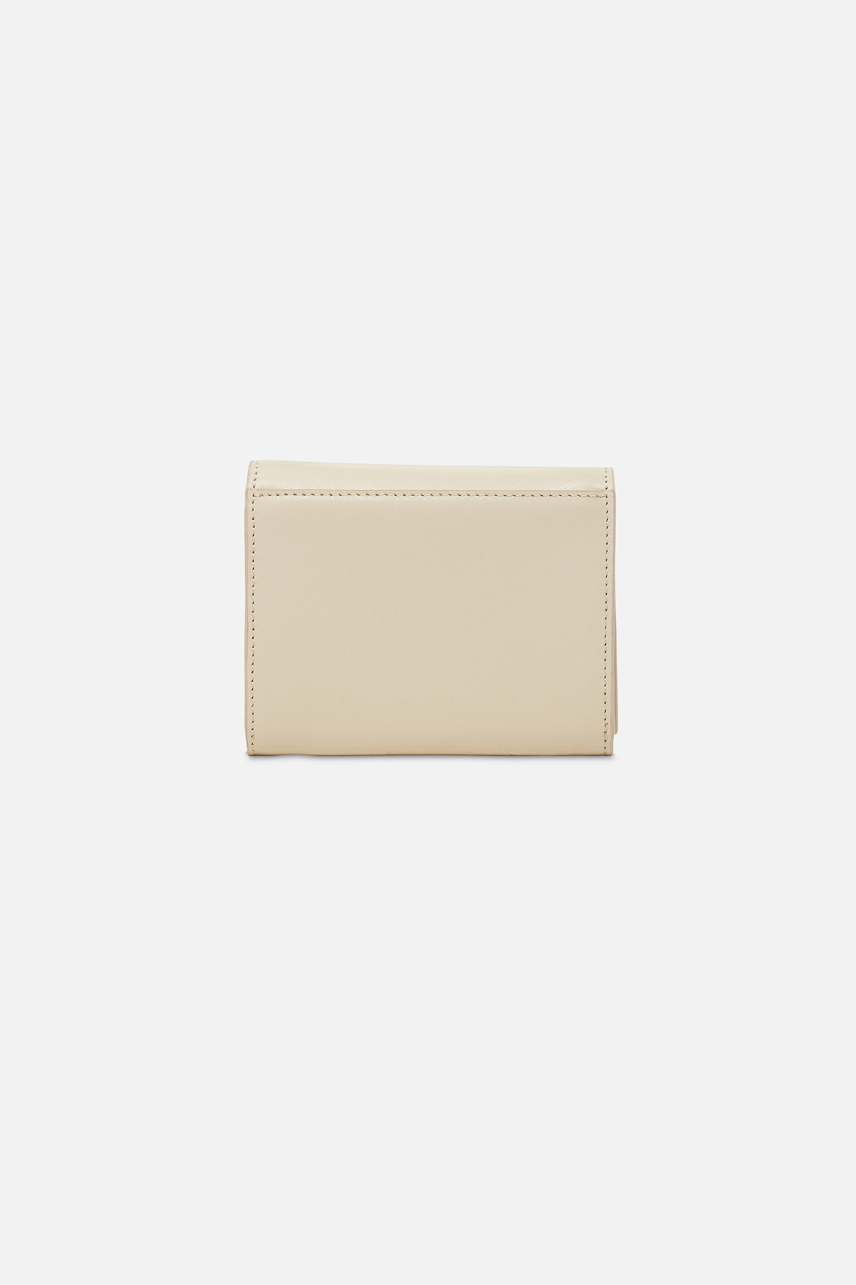 porte cartes sully en cuir naturel ecru femme Porte-cartes sully en cuir naturel ecru femme