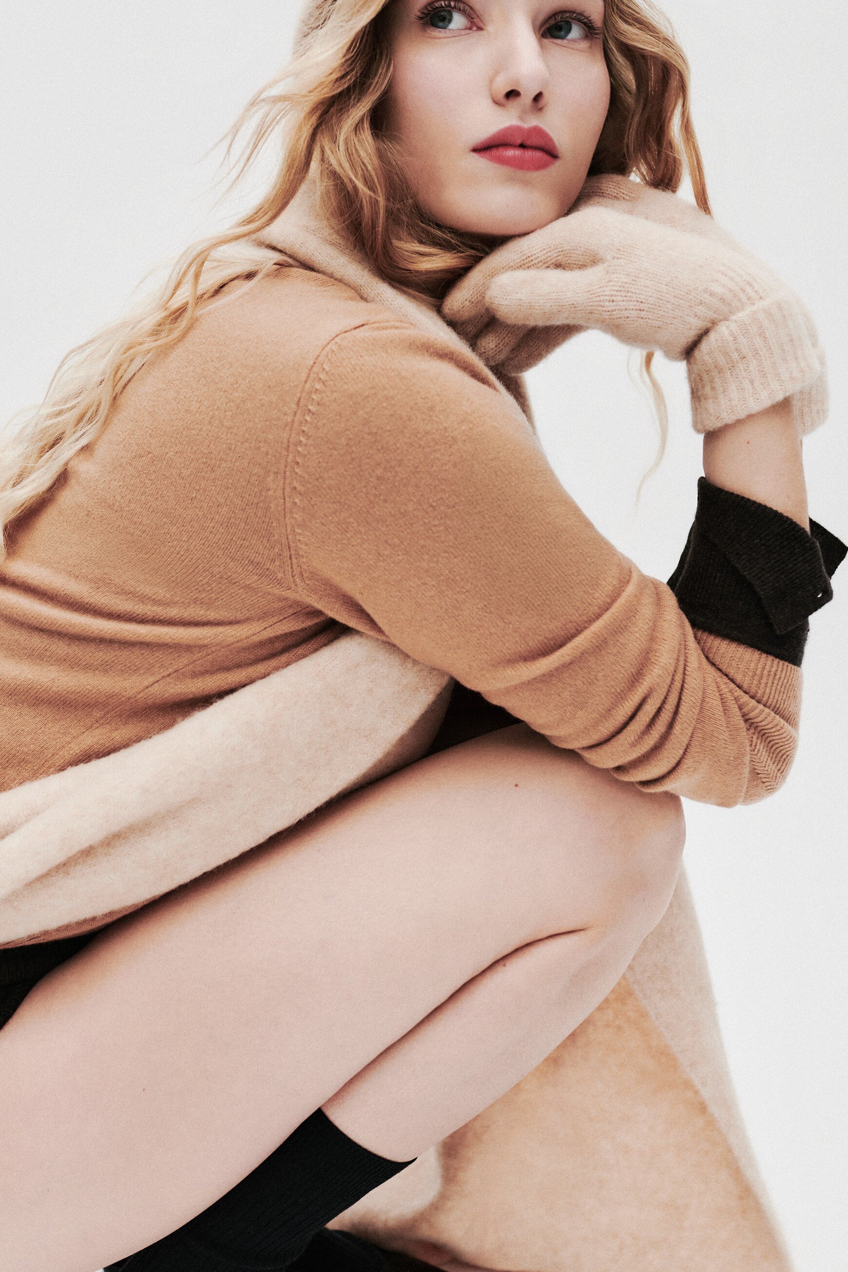 Gants Goany gris clair femme