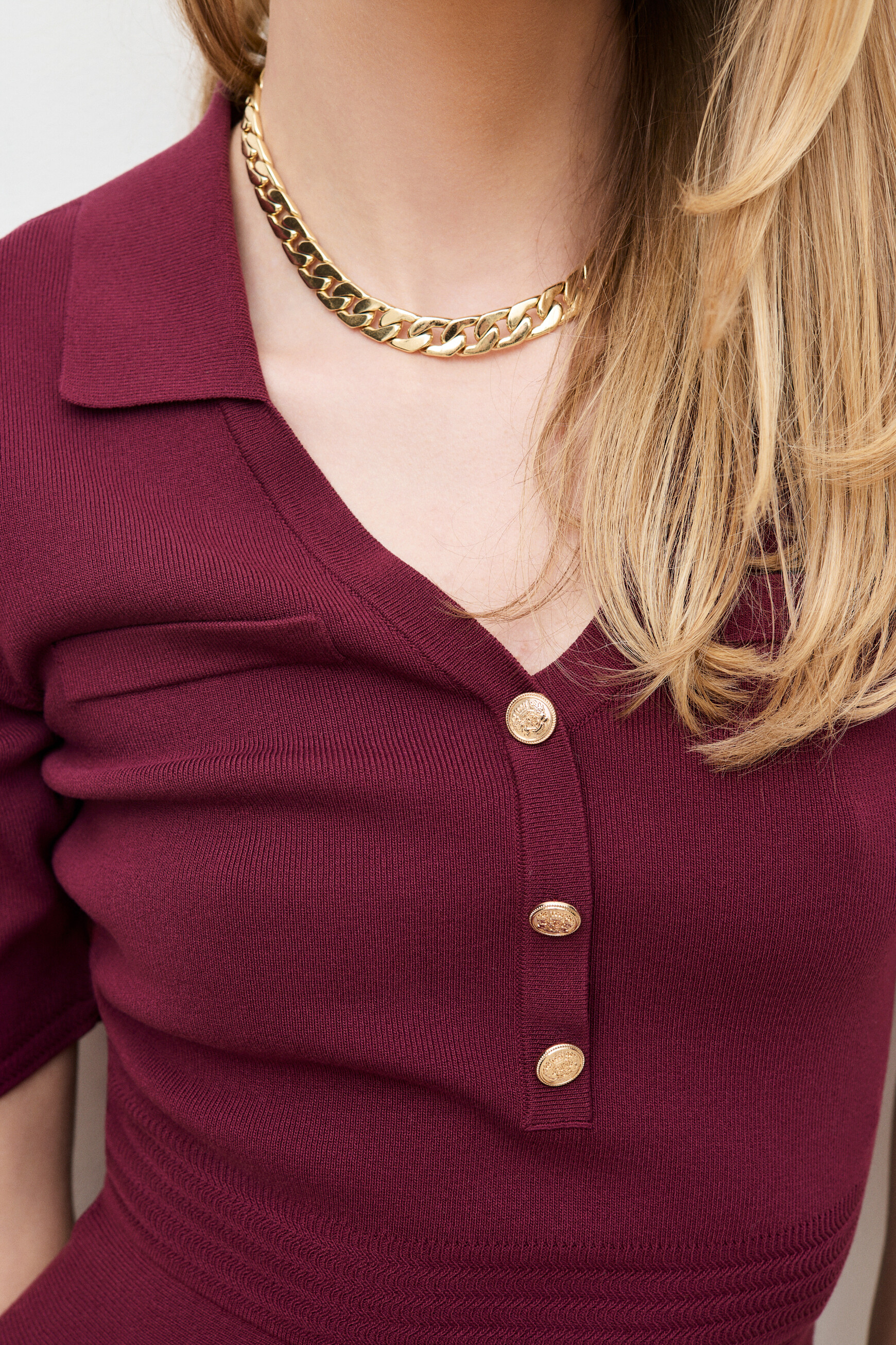Rteyla dress burgundy woman