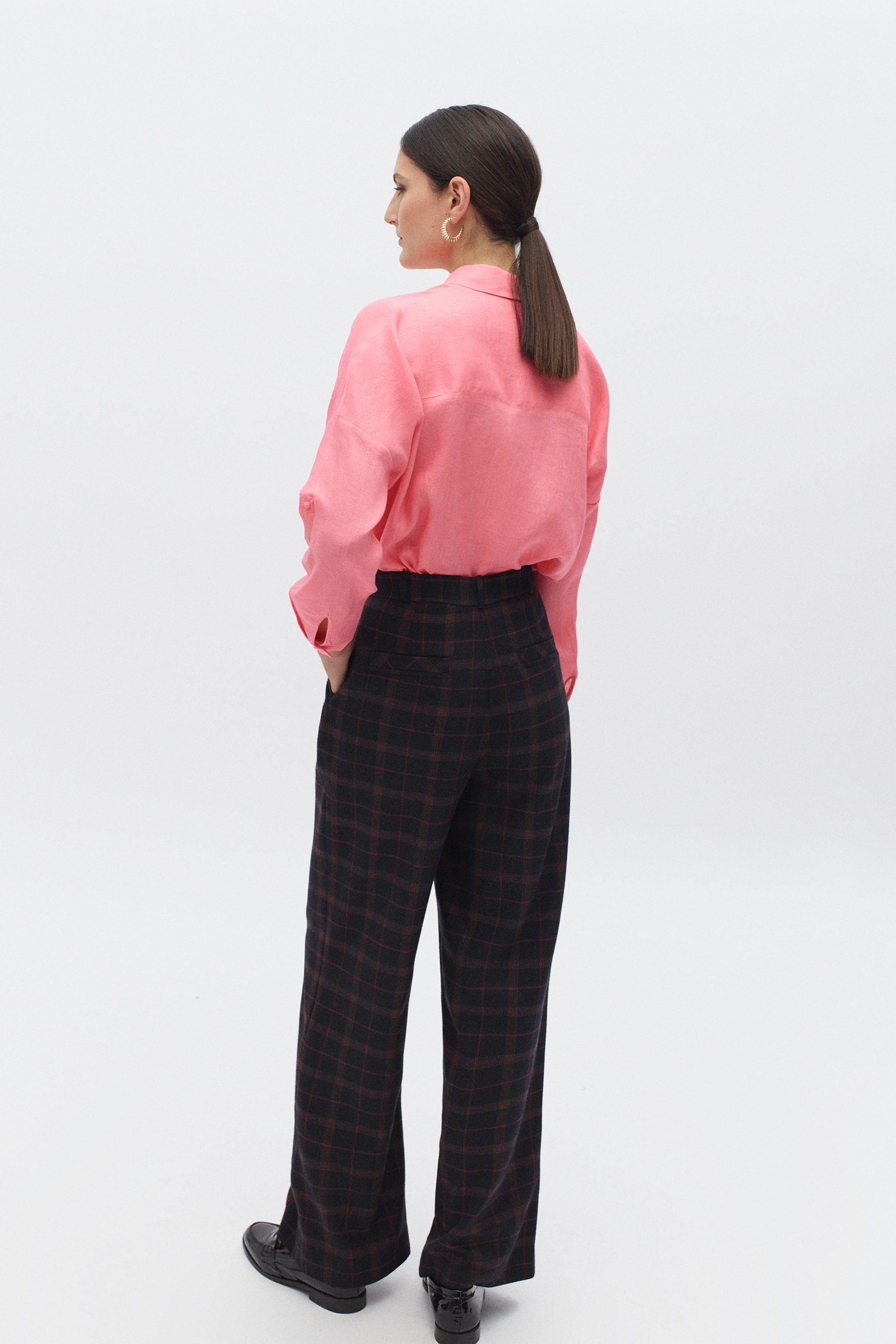 Camisa Sandy 100 % lino rosa | Caroll